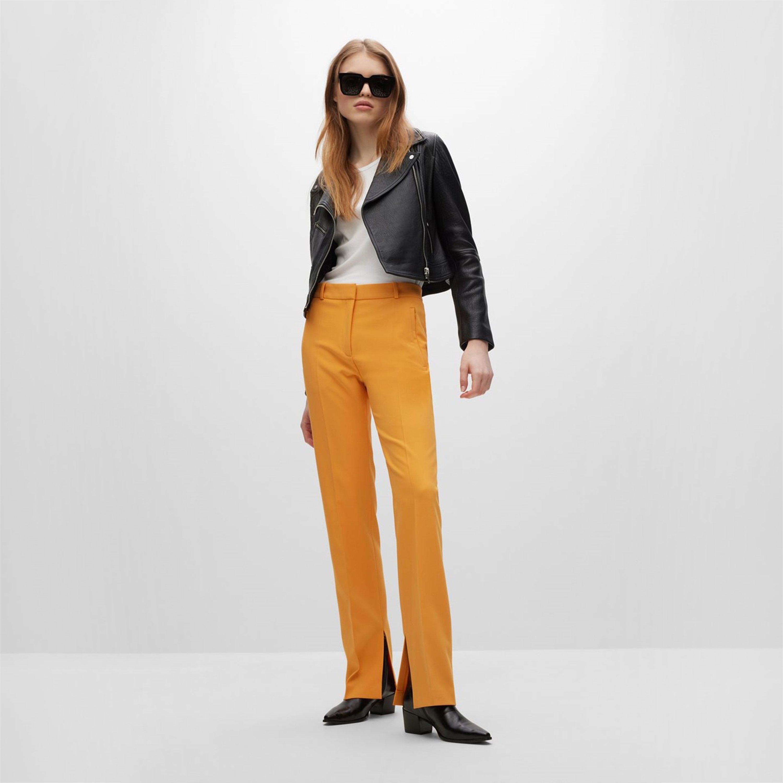 Medium Orange - Hugo - Women's Hinovi Straight Leg Trouser - 5