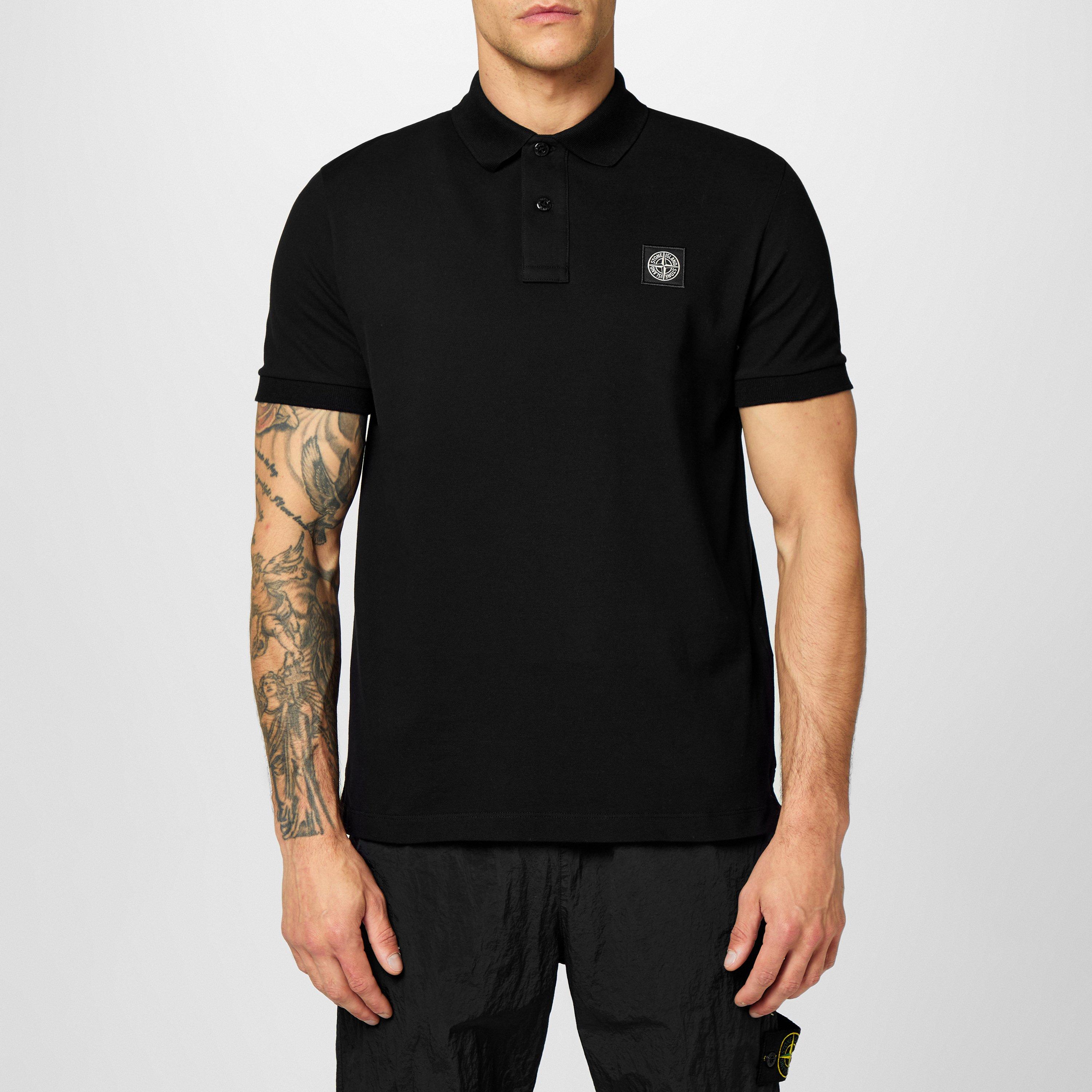 Stone Island Men's Cotton Compass Logo Polo Shirt | Cruise Fashion