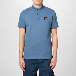 Stone Island Men's Cotton Compass Logo Polo Shirt