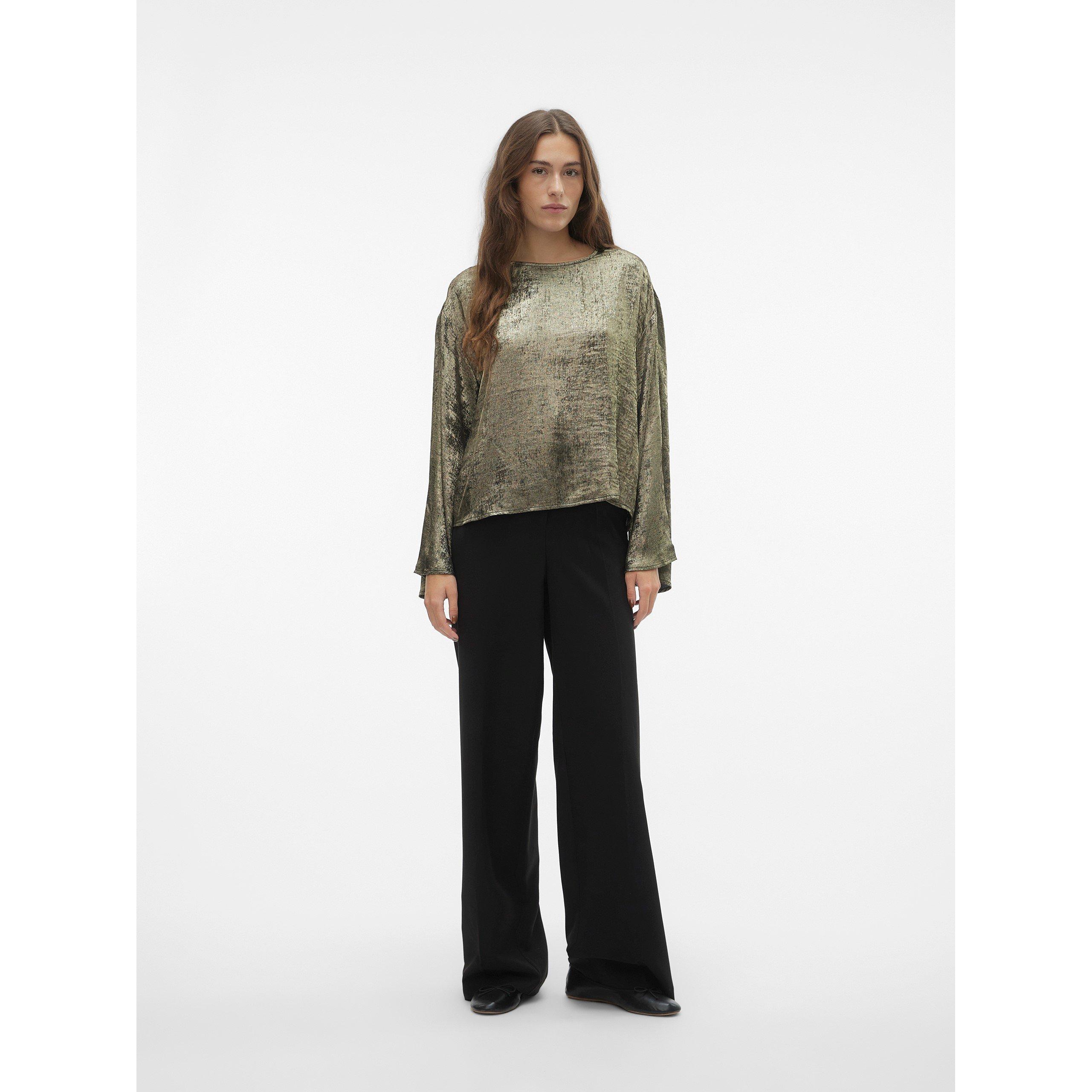 Gold - Vero Moda - Women's Katie Long-Sleeve Blouse - 3