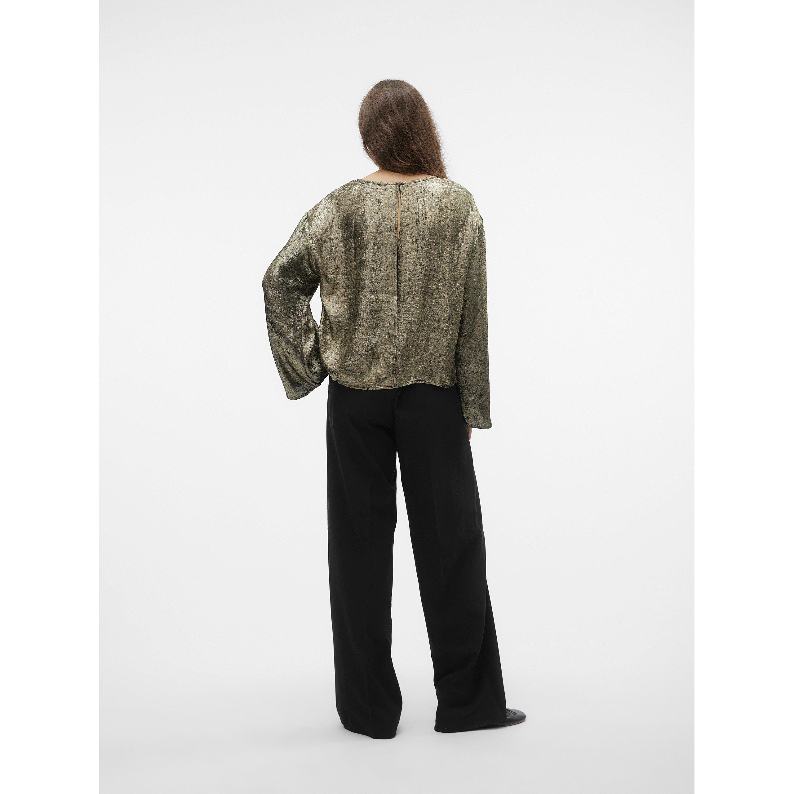 Gold - Vero Moda - Women's Katie Long-Sleeve Blouse - 4