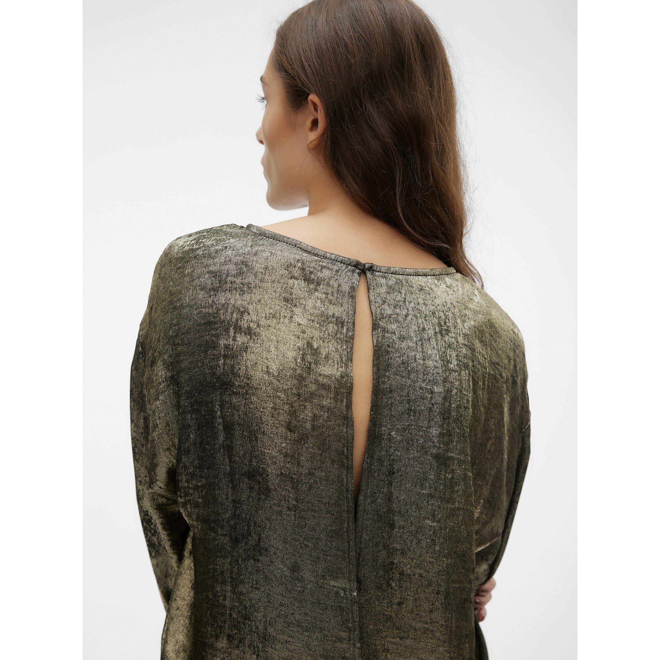 Gold - Vero Moda - Women's Katie Long-Sleeve Blouse - 5