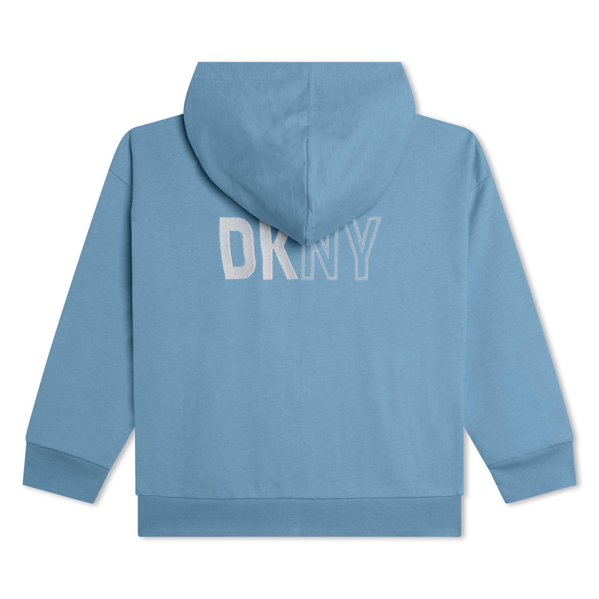 Pale Blue 77G - DKNY - Kids' Logo Zip Hoodie - 2