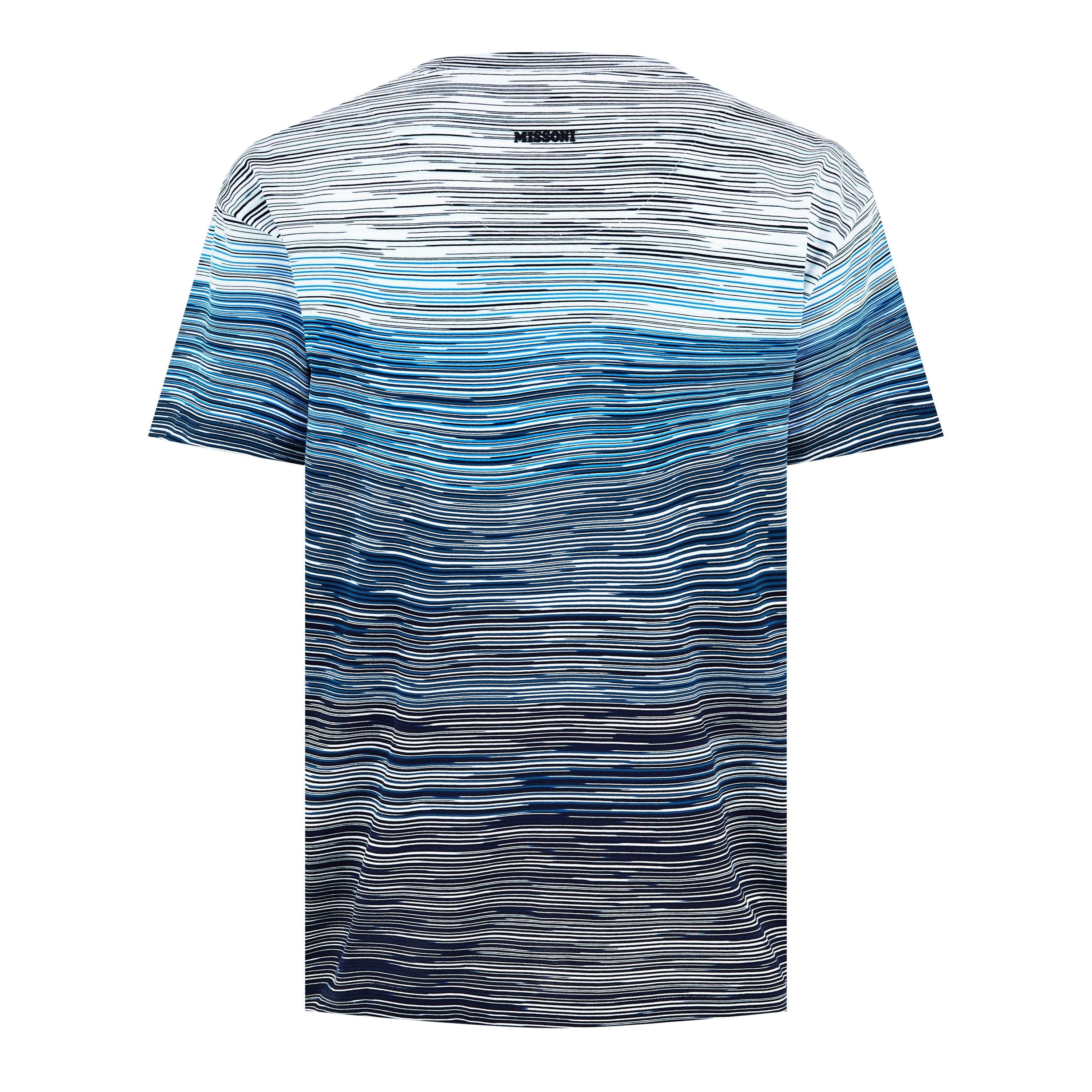 WHT BLU NVY - Missoni - Space-Dye Cotton T-Shirt - 8