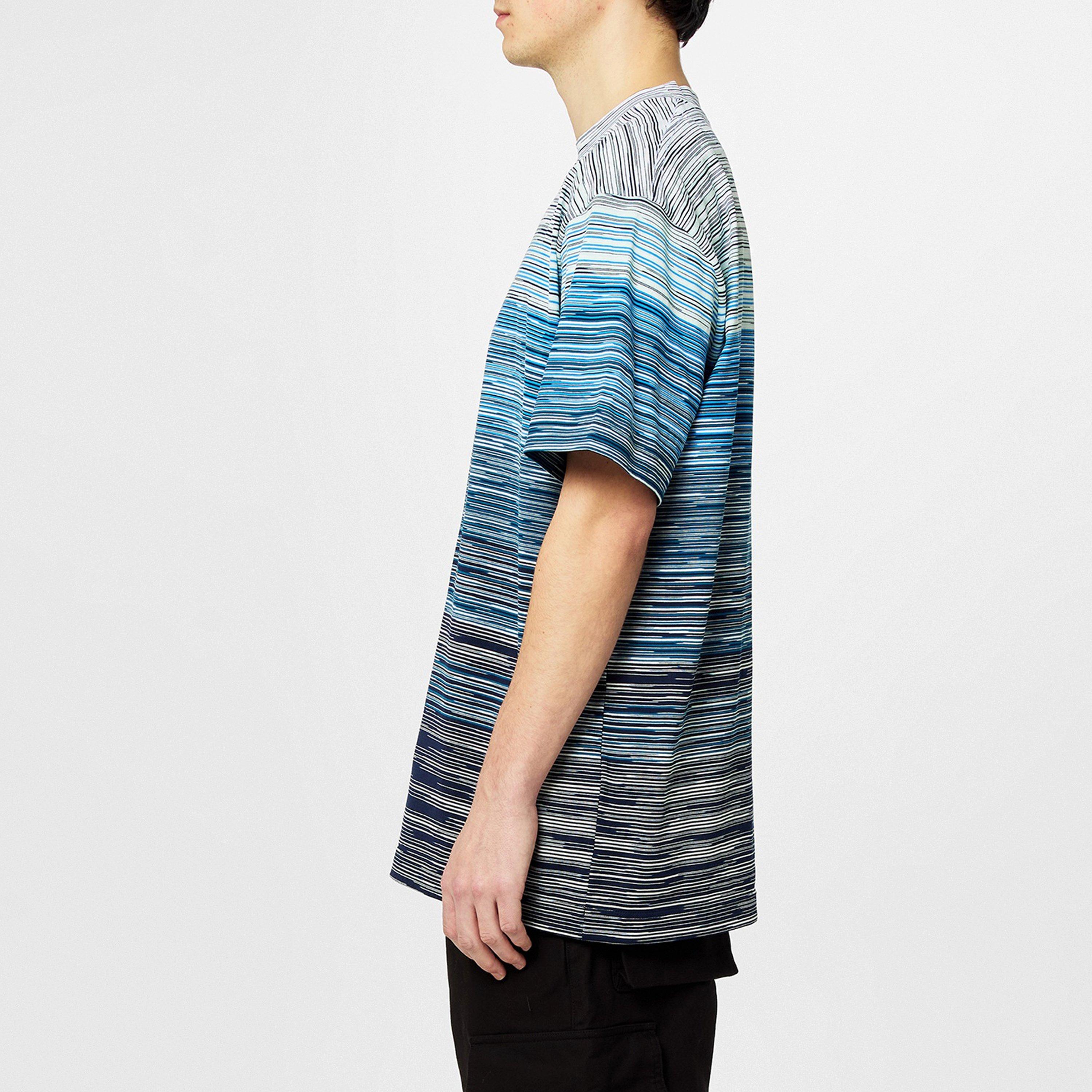 WHT BLU NVY - Missoni - Space-Dye Cotton T-Shirt - 5