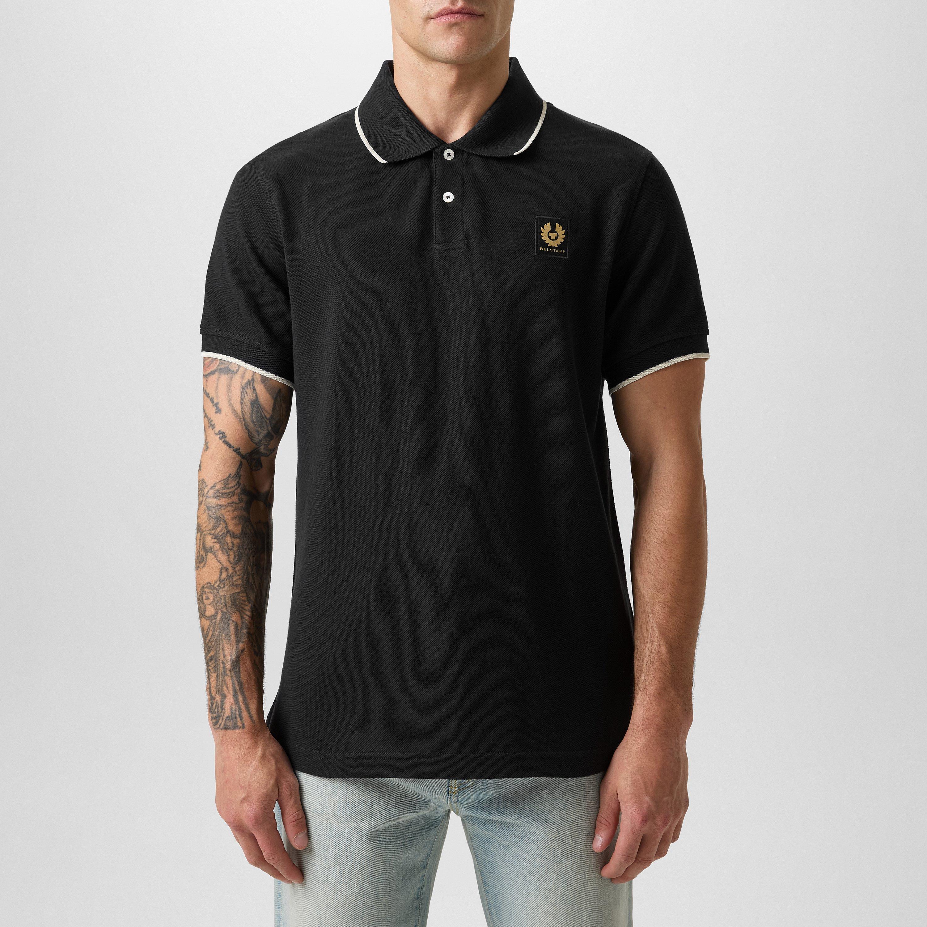 Black - Belstaff - Tipped Polo Shirt - 3