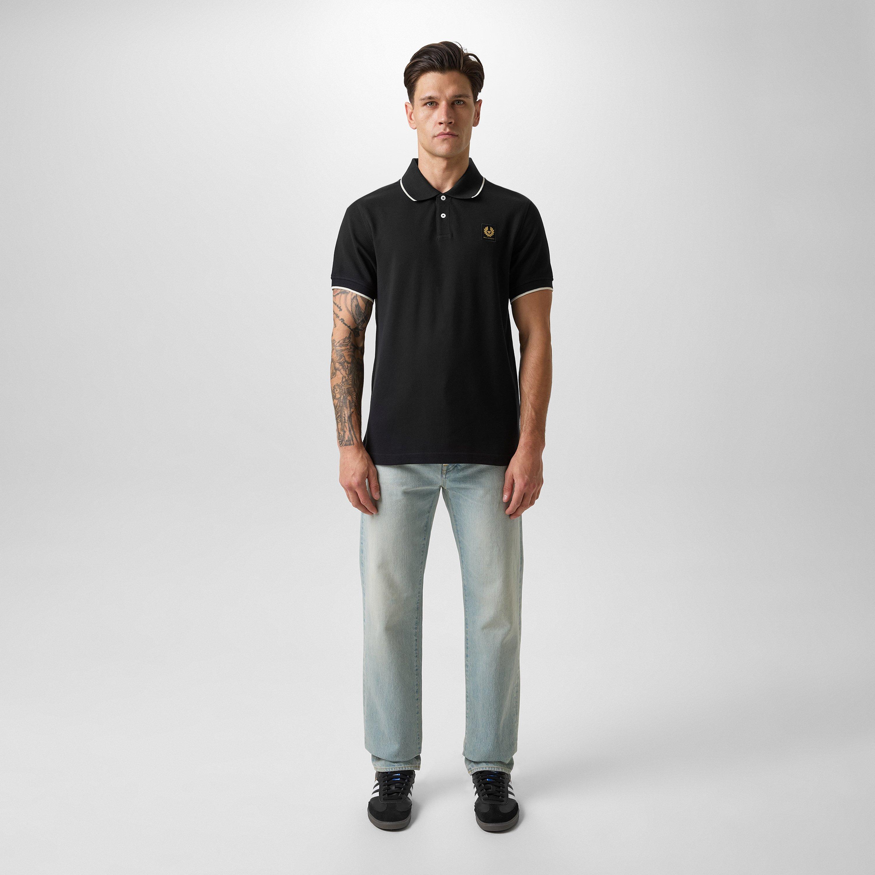 Black - Belstaff - Tipped Polo Shirt - 6