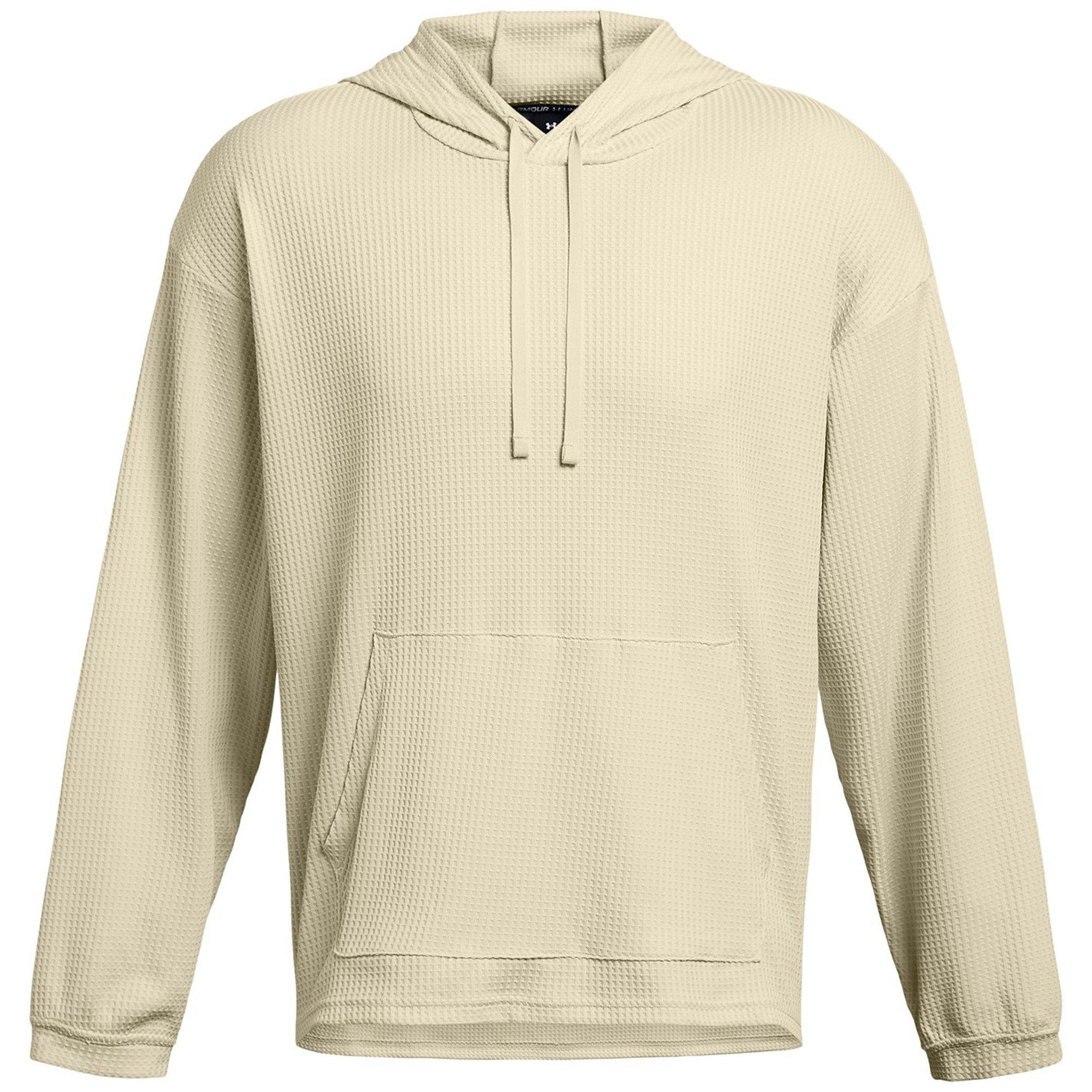 Under Armour Men's Rival Waffle Hoodie - Silt/Wht - L