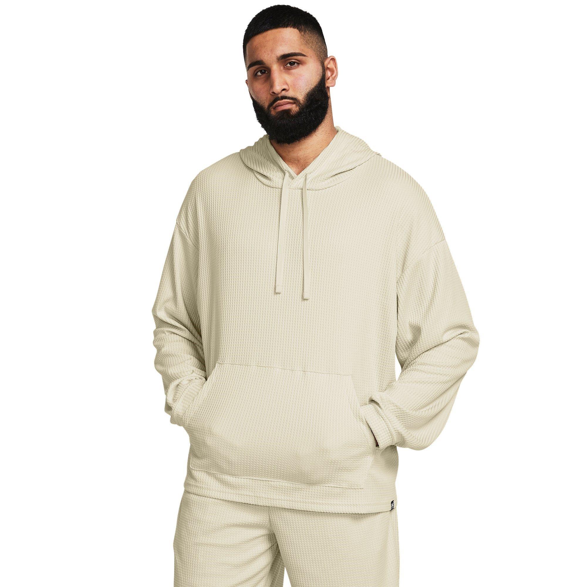 Silt/Wht - Under Armour - Rival Waffle Hoodie - 2