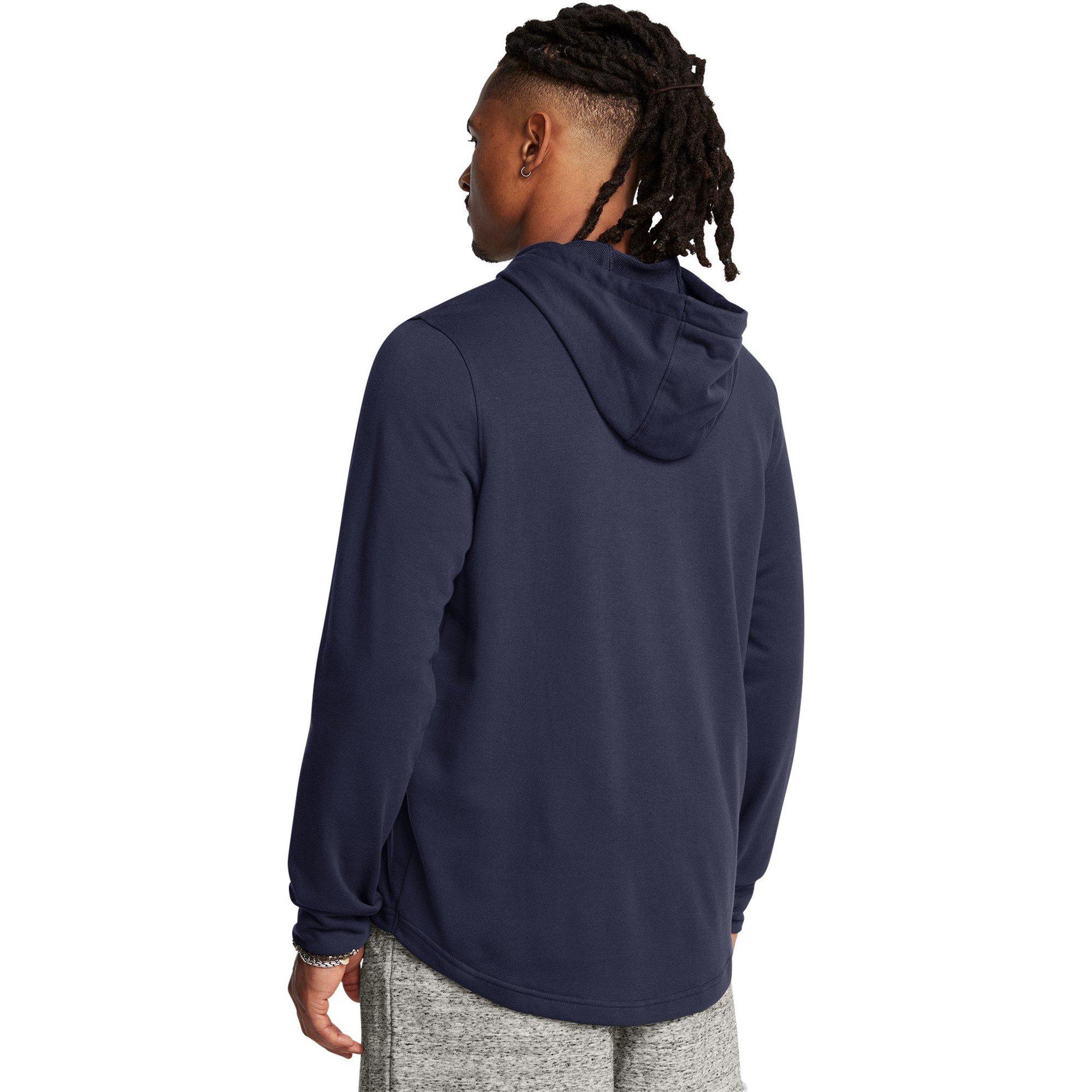 Blue - Under Armour - Rival Terry Graphic Hood - 4