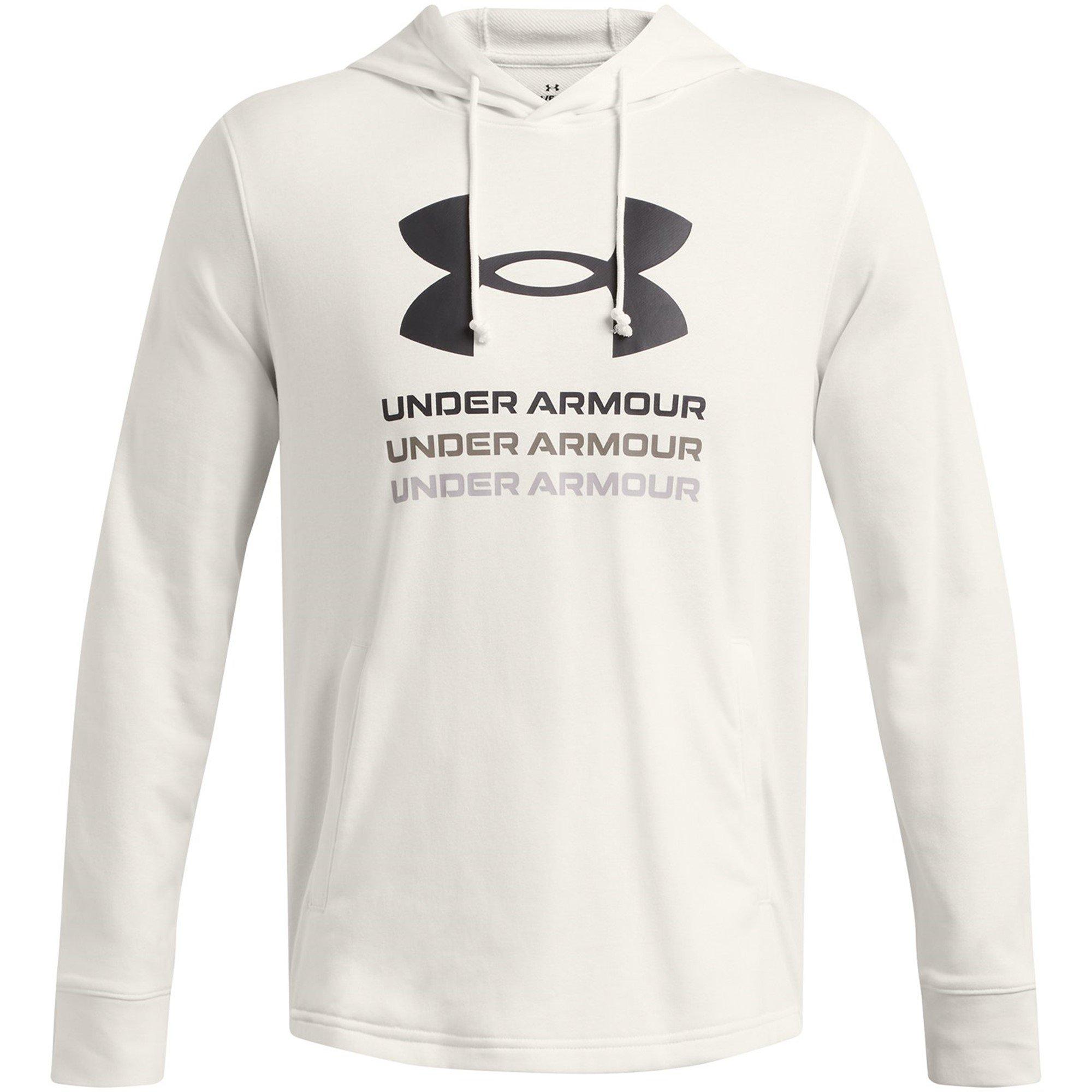 Under Armour Men's Rival Terry Graphic Hood - White - S