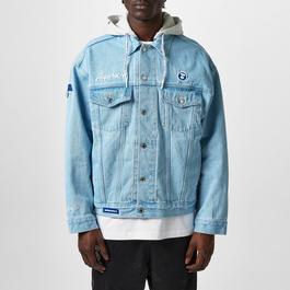 AAPE Patch Detail Denim Hooded Jacket