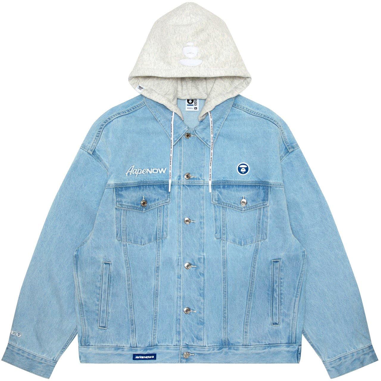 AAPE | Men's Patch Detail Cotton Long Sleeve Denim Jacket | Denim