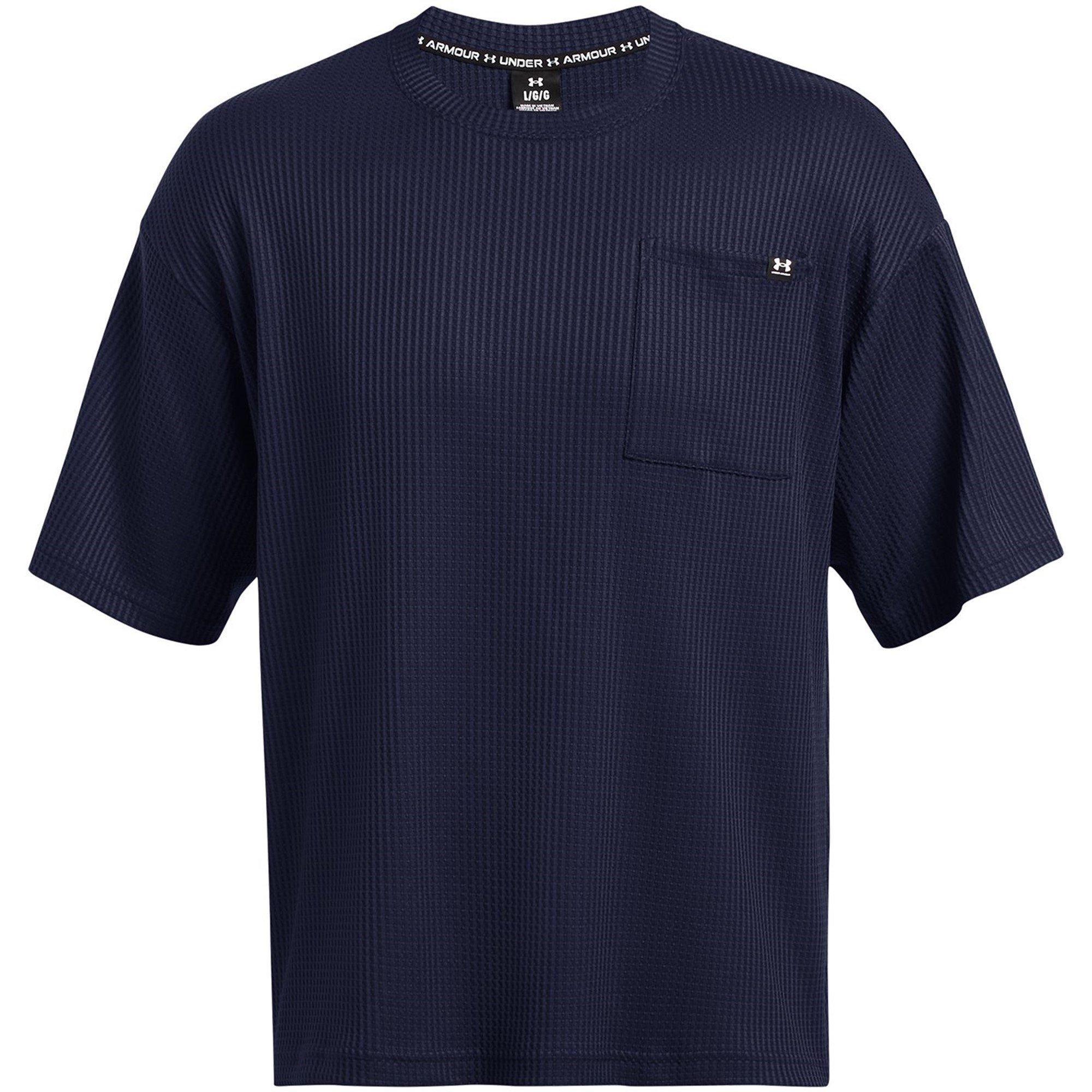 Under Armour Men's Rival Waffle Crew - Blue - S