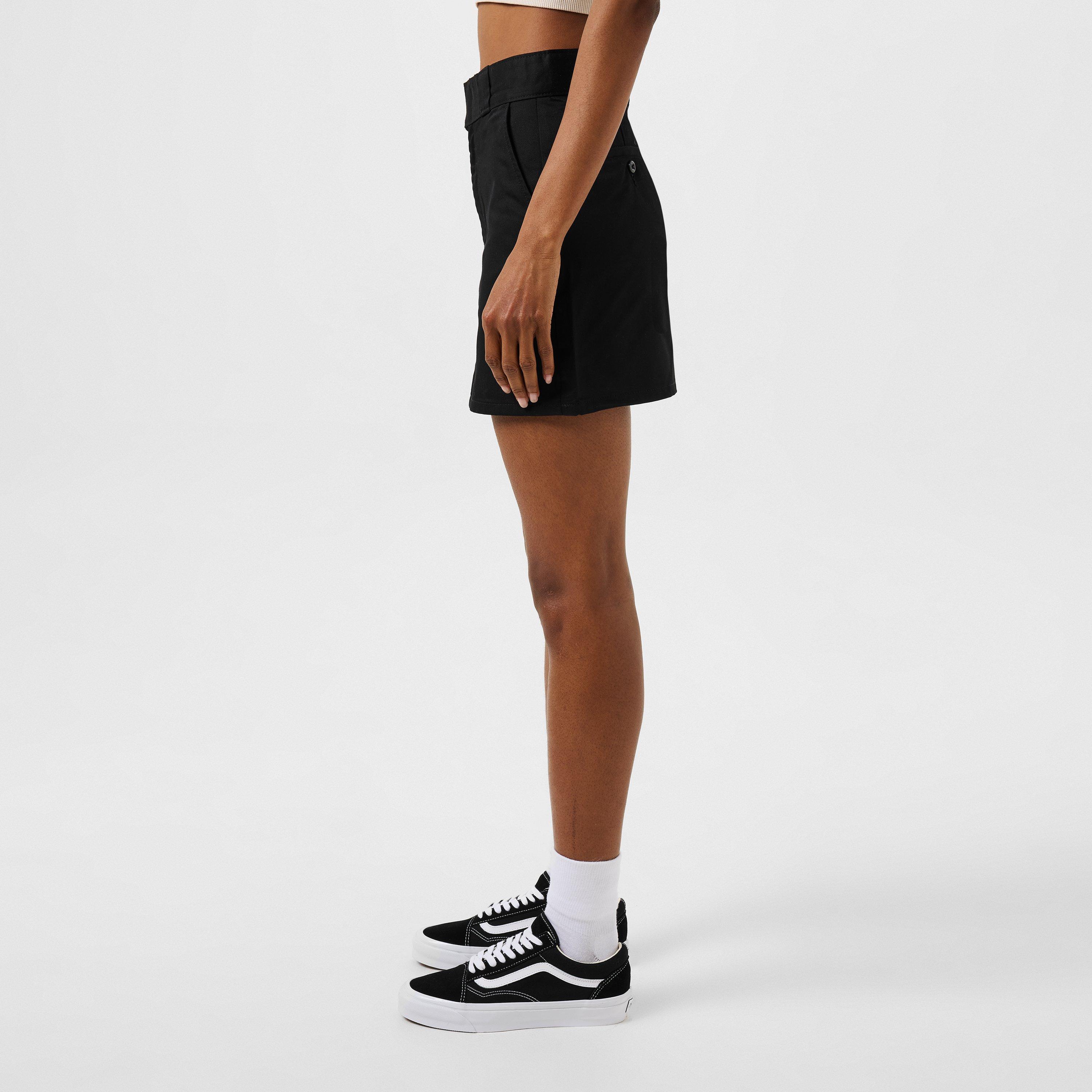 Black - Dickies - Women's Mid Rise Clasp Mini Skirt - 2