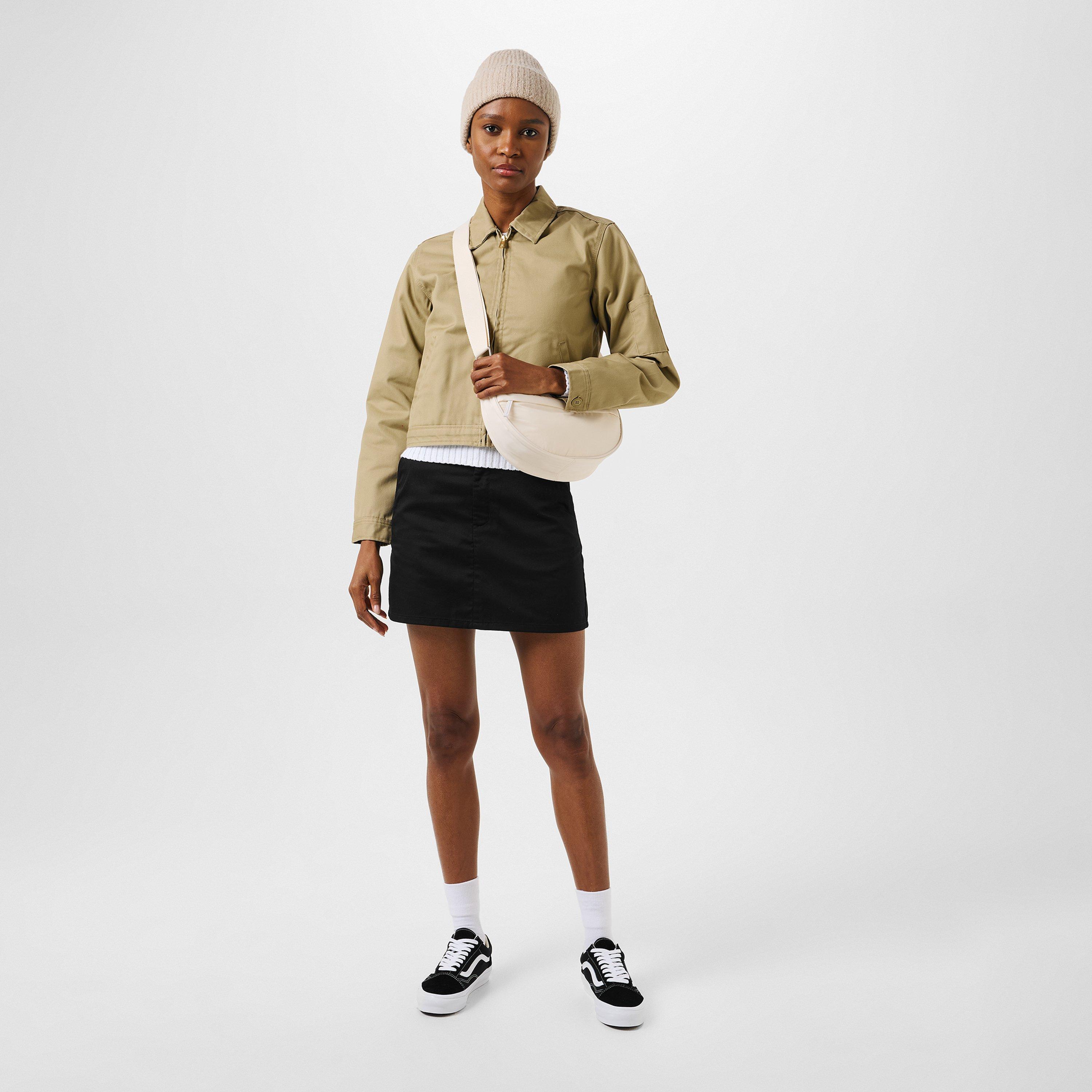 Black - Dickies - Women's Mid Rise Clasp Mini Skirt - 4