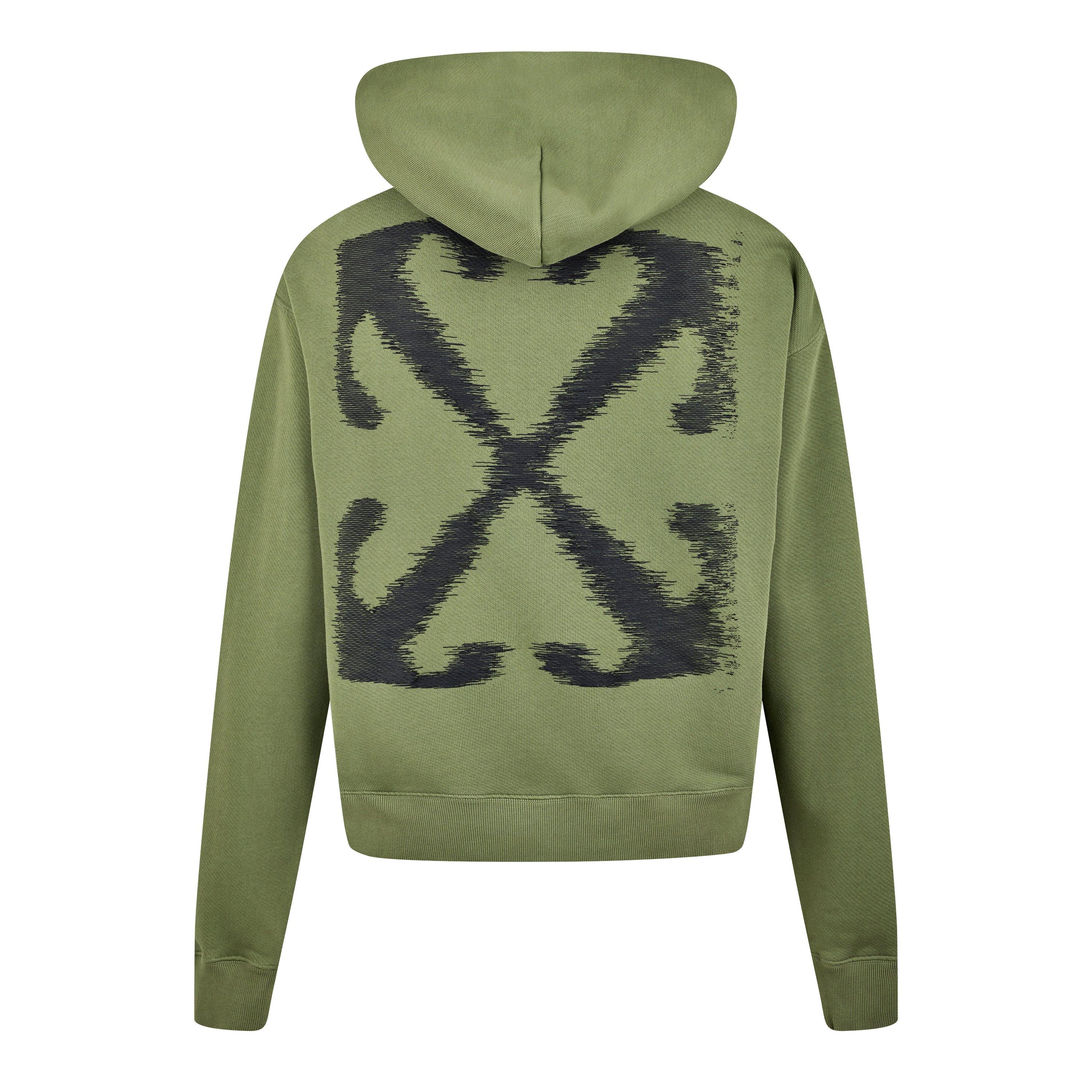 Four Leaf Clove - Off White - Men's Logo Print Cotton Long Sleeve Hoodie - 1