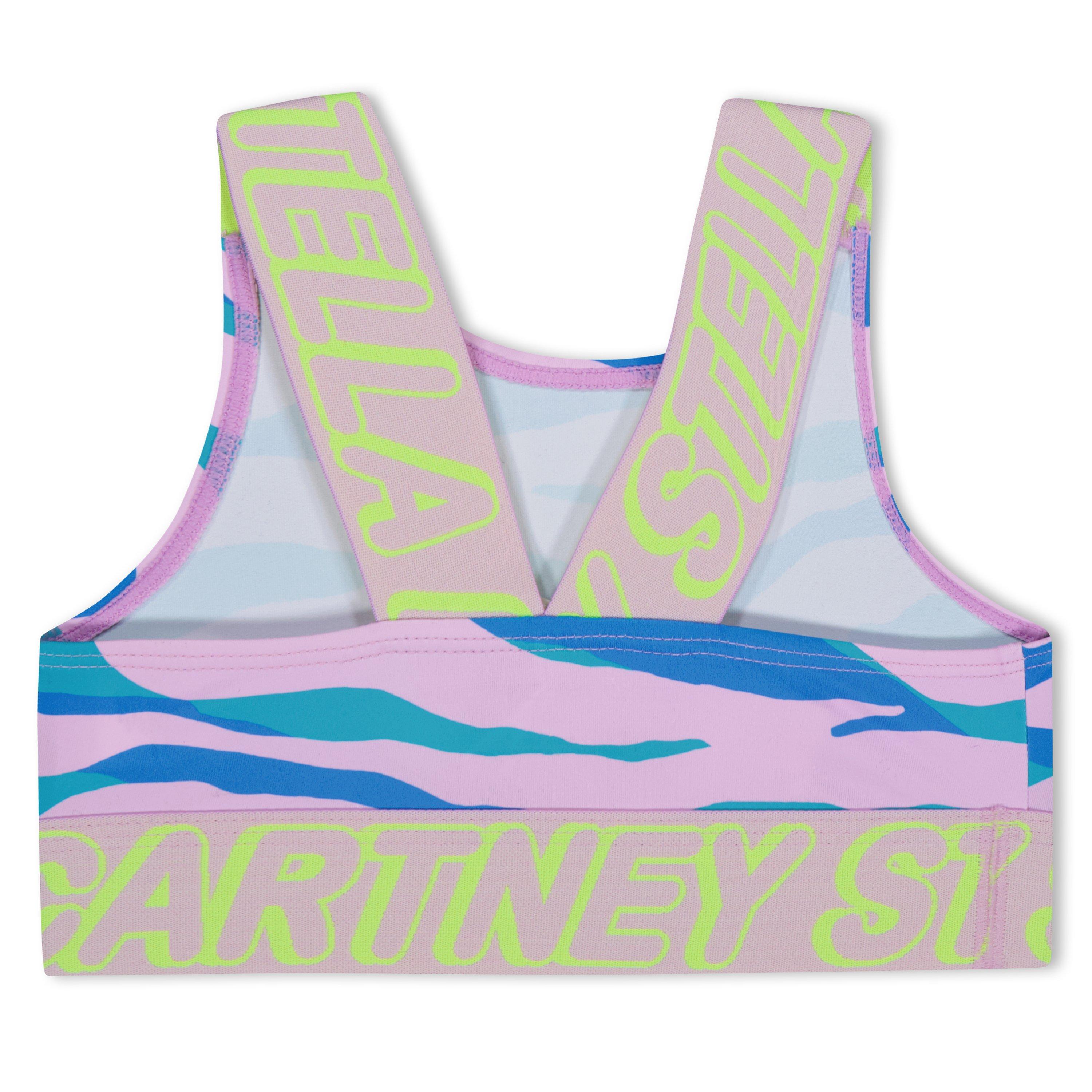 Pink/Blu 999MC - Stella McCartney - Kids' Zebra Crop Top - 2