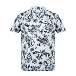 Firetrap All-Over Print Polo Top Mens