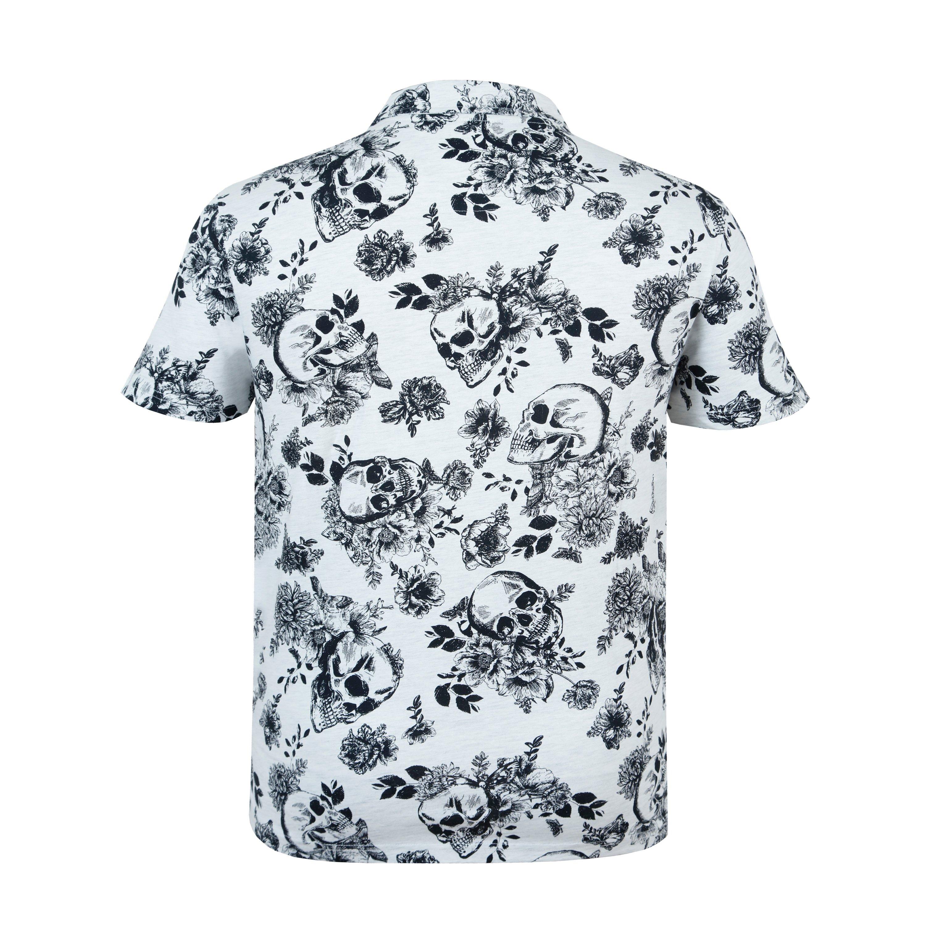 Ecru - Firetrap - All-Over Print Polo Top Mens - 2