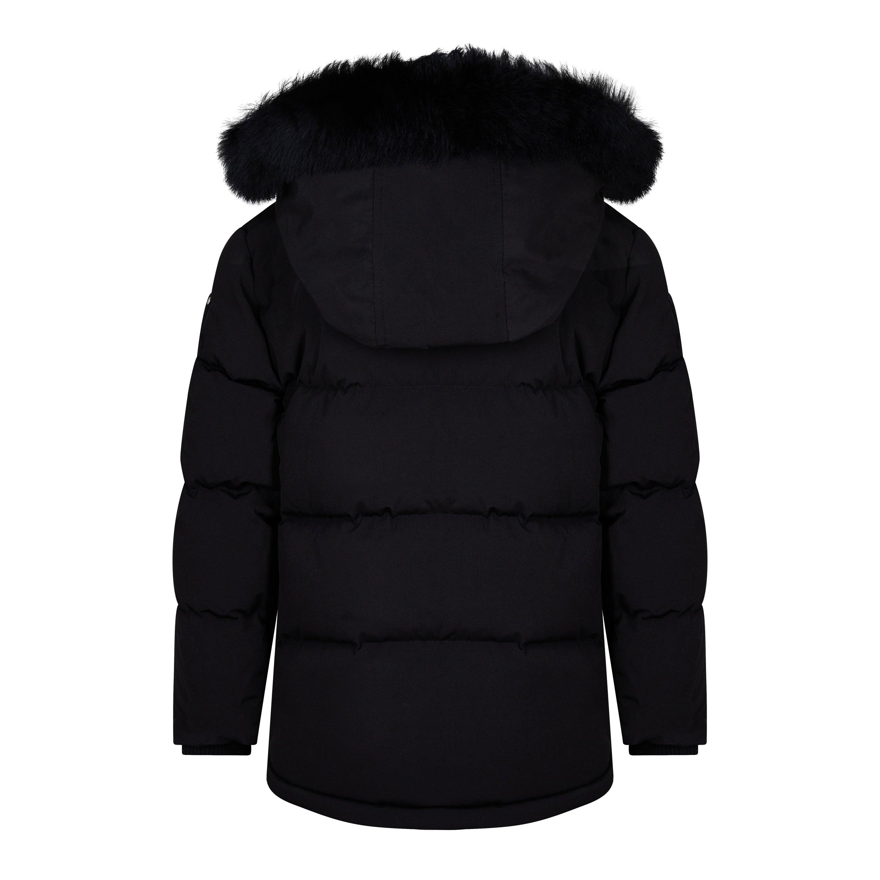 Black 305 - Moose Knuckles - Kids' 3Q Parka Windproof Duck Down Detachable Hood Slim Fit Short Puffer Jacket - 2
