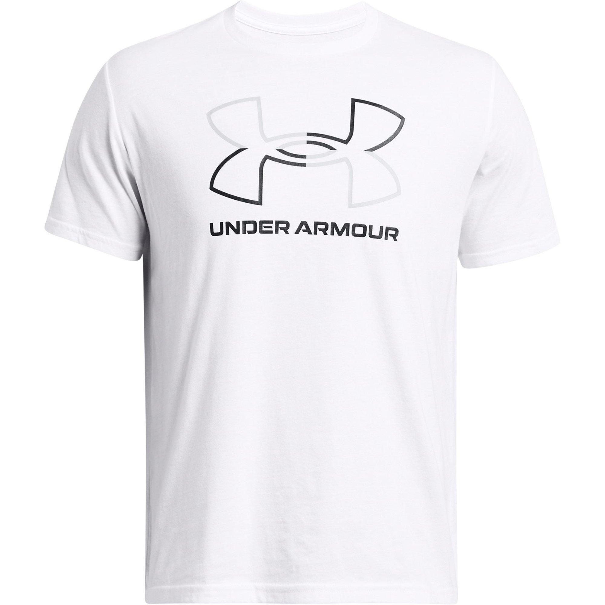 Under Armour Men's Foundation Short Sleeve - White/Black - M
