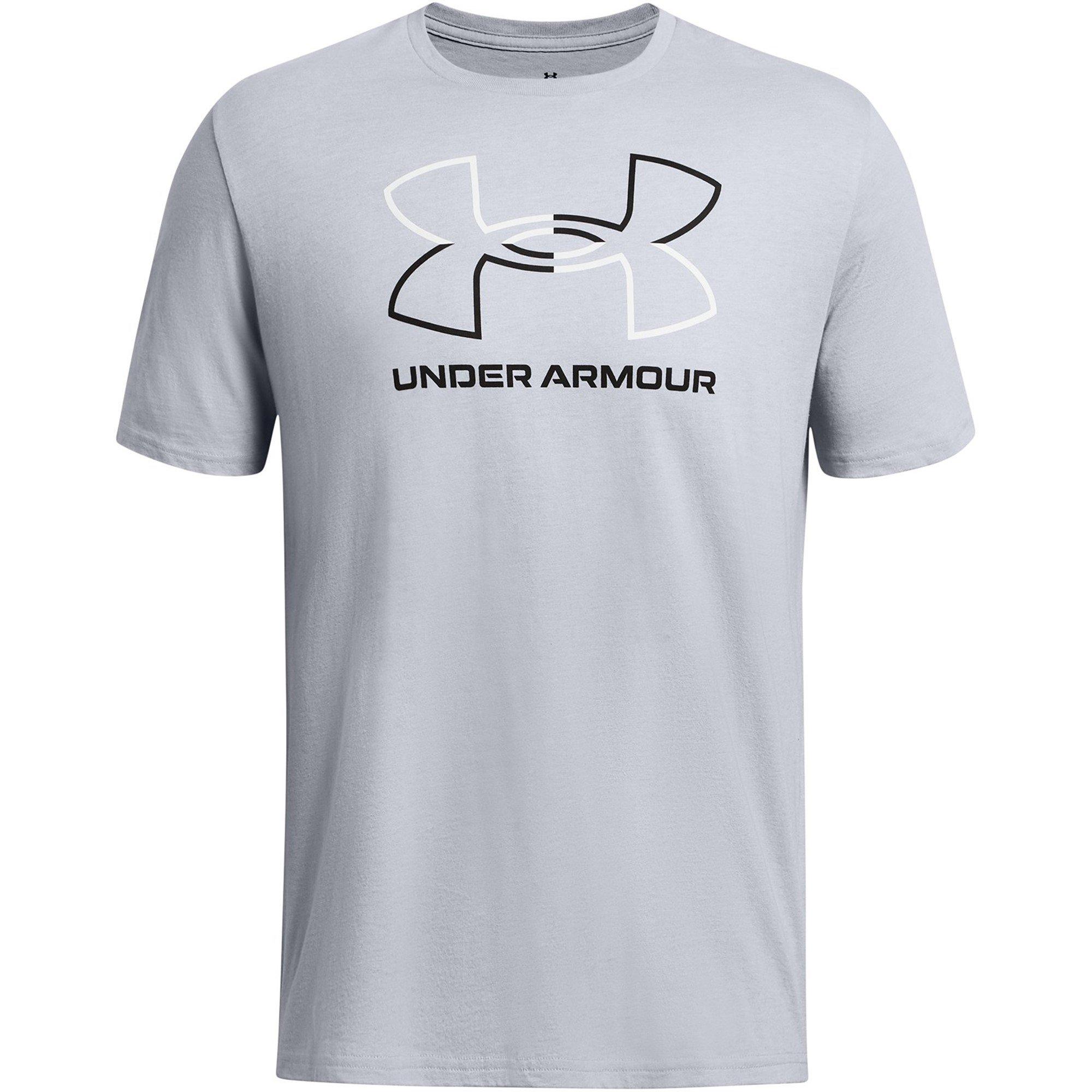 Charcoal/Blk - Under Armour - Foundation Short Sleeve Mens - 1