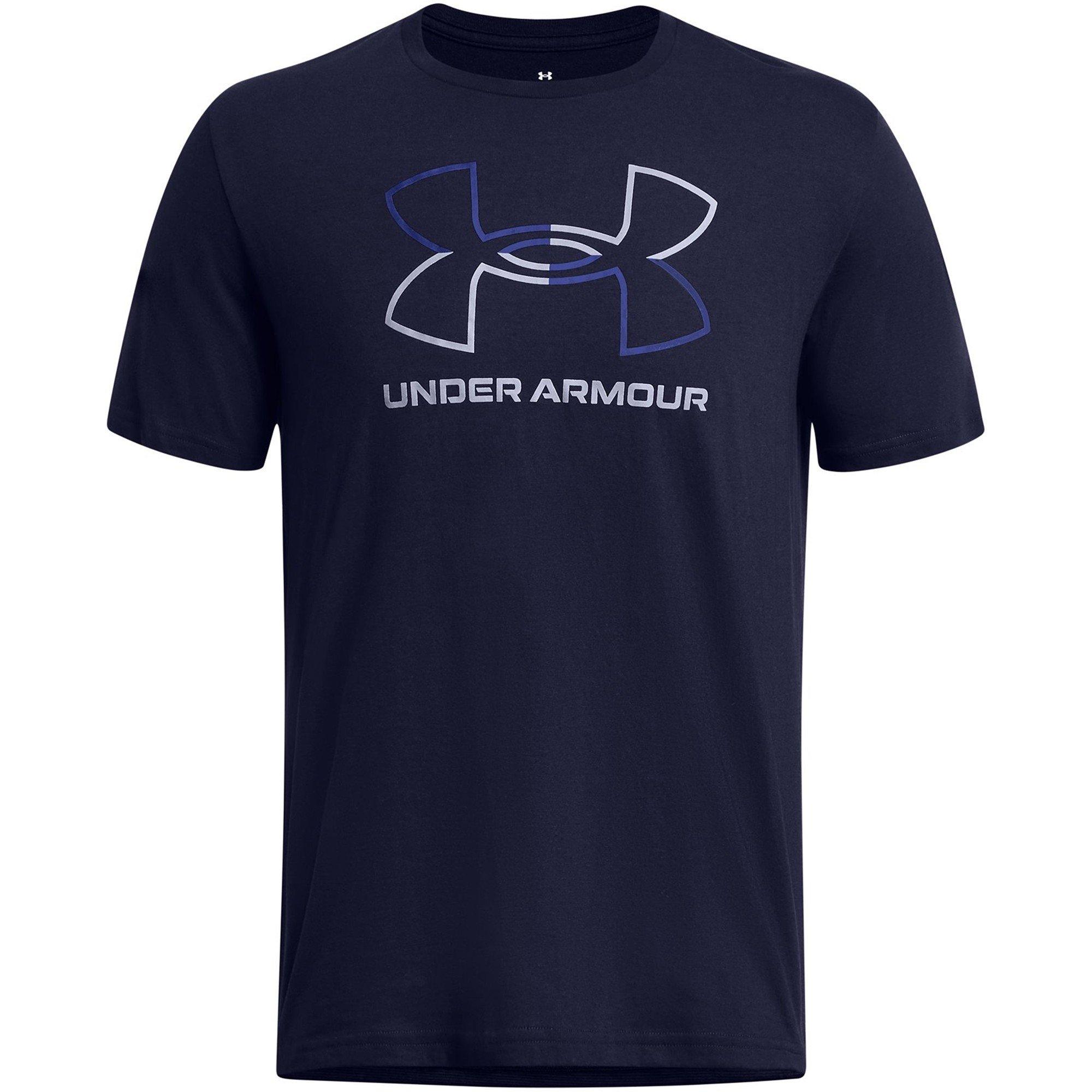 Under Armour Men's Foundation Short Sleeve - Navy/Blue - XL