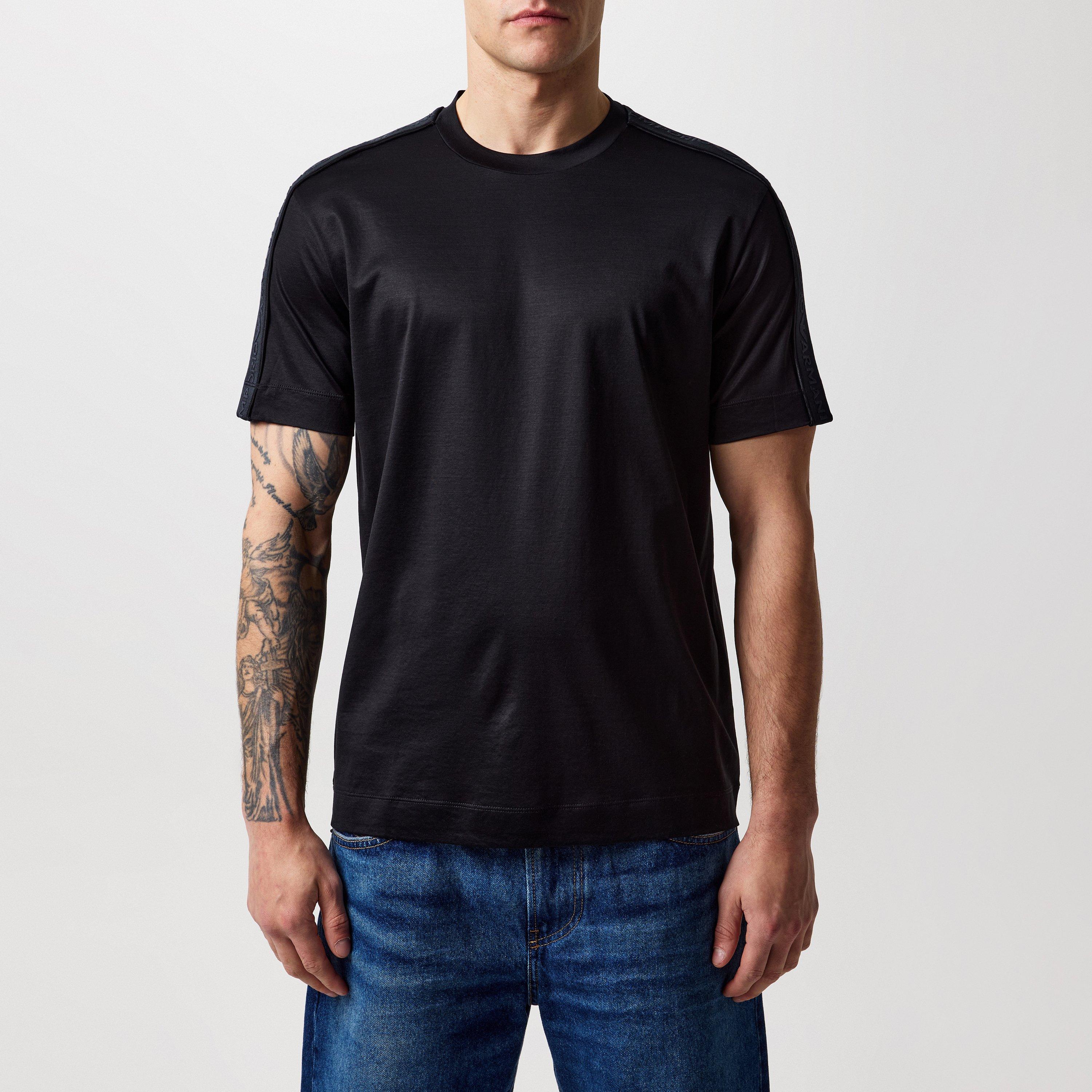 Black - Emporio Armani - Logo Tape T-Shirt - 3