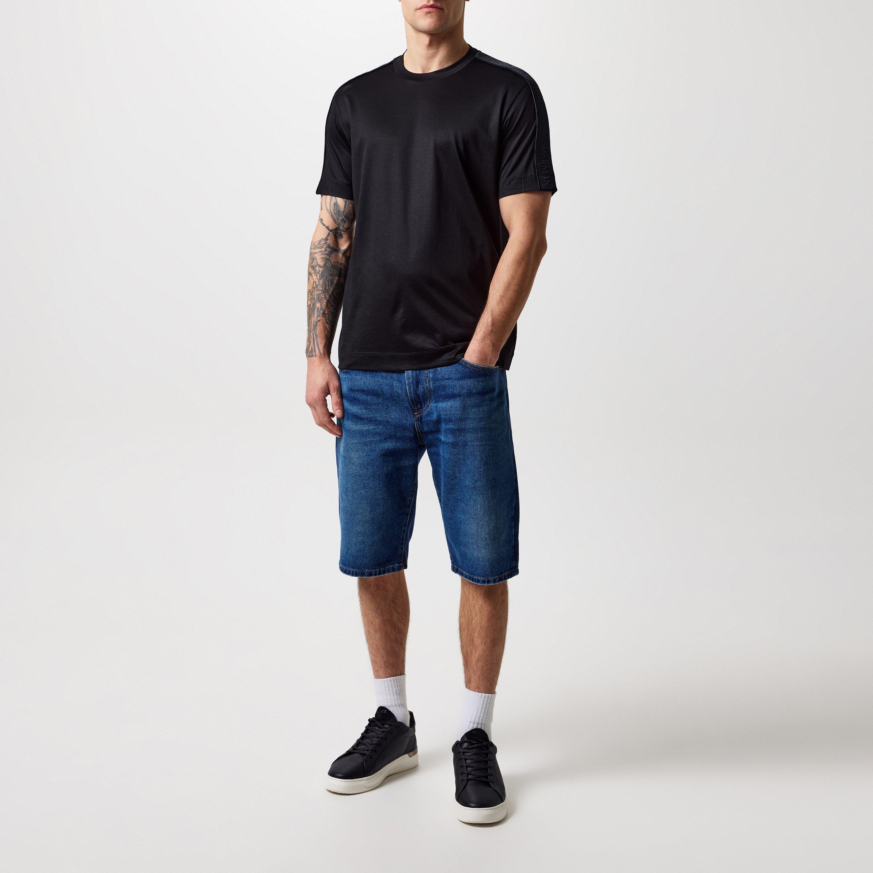 Black - Emporio Armani - Logo Tape T-Shirt - 6