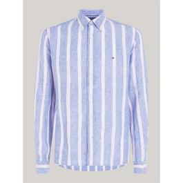 Tommy Hilfiger Linen Triple Striped Shirt