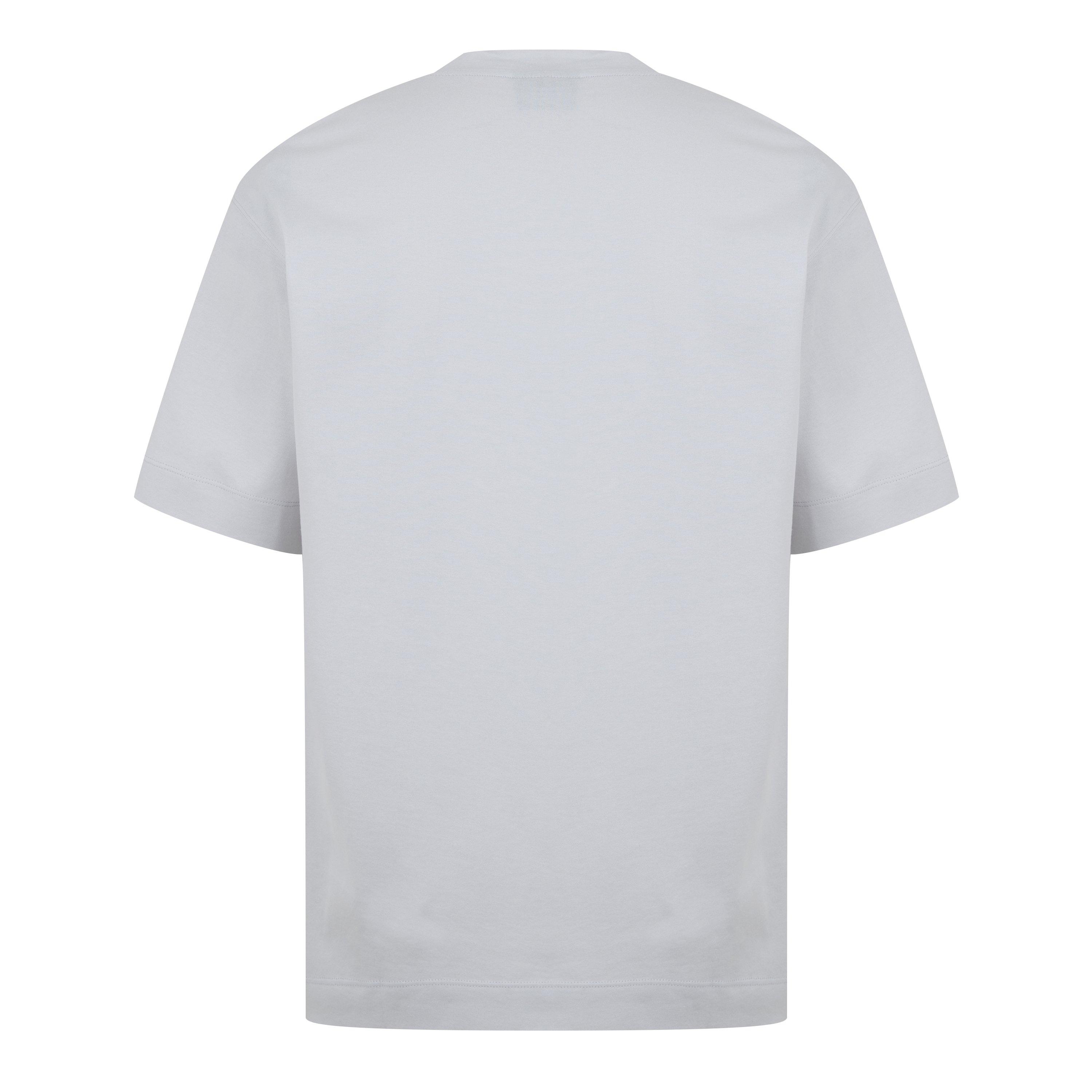 Grey - Emporio Armani - Palm Tree Embellished T-Shirt - 6