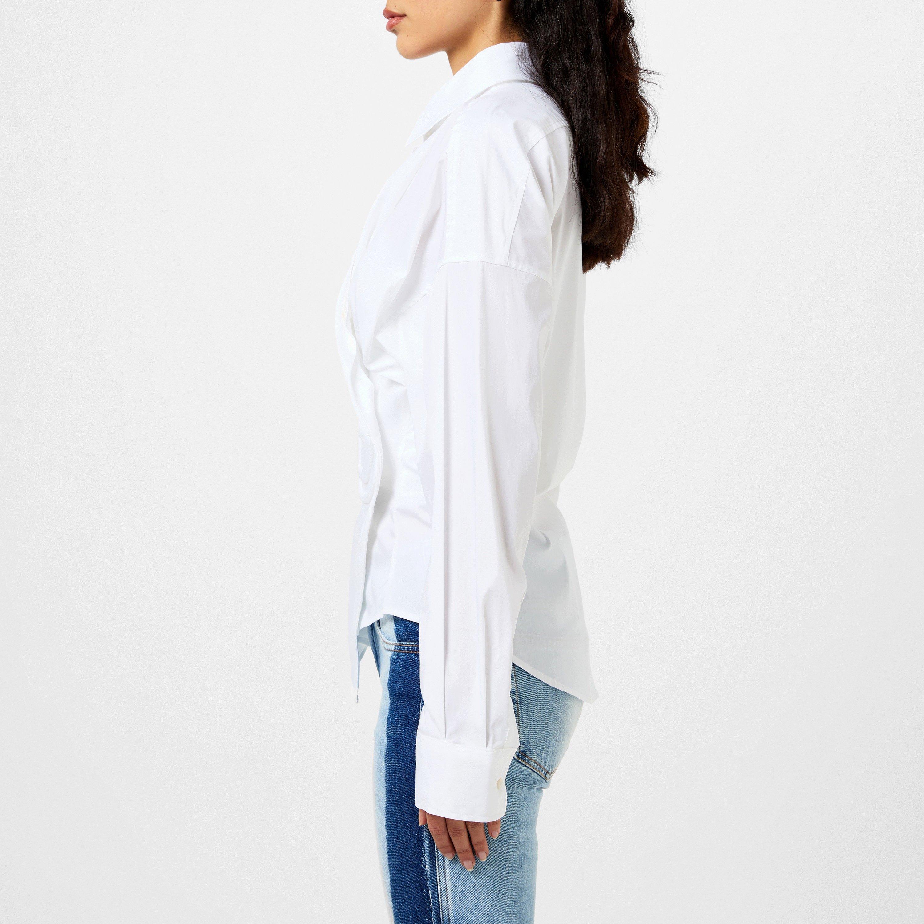 Bright White - Diesel - C-Siz-N2 Shirt With Embossed Logo - 2