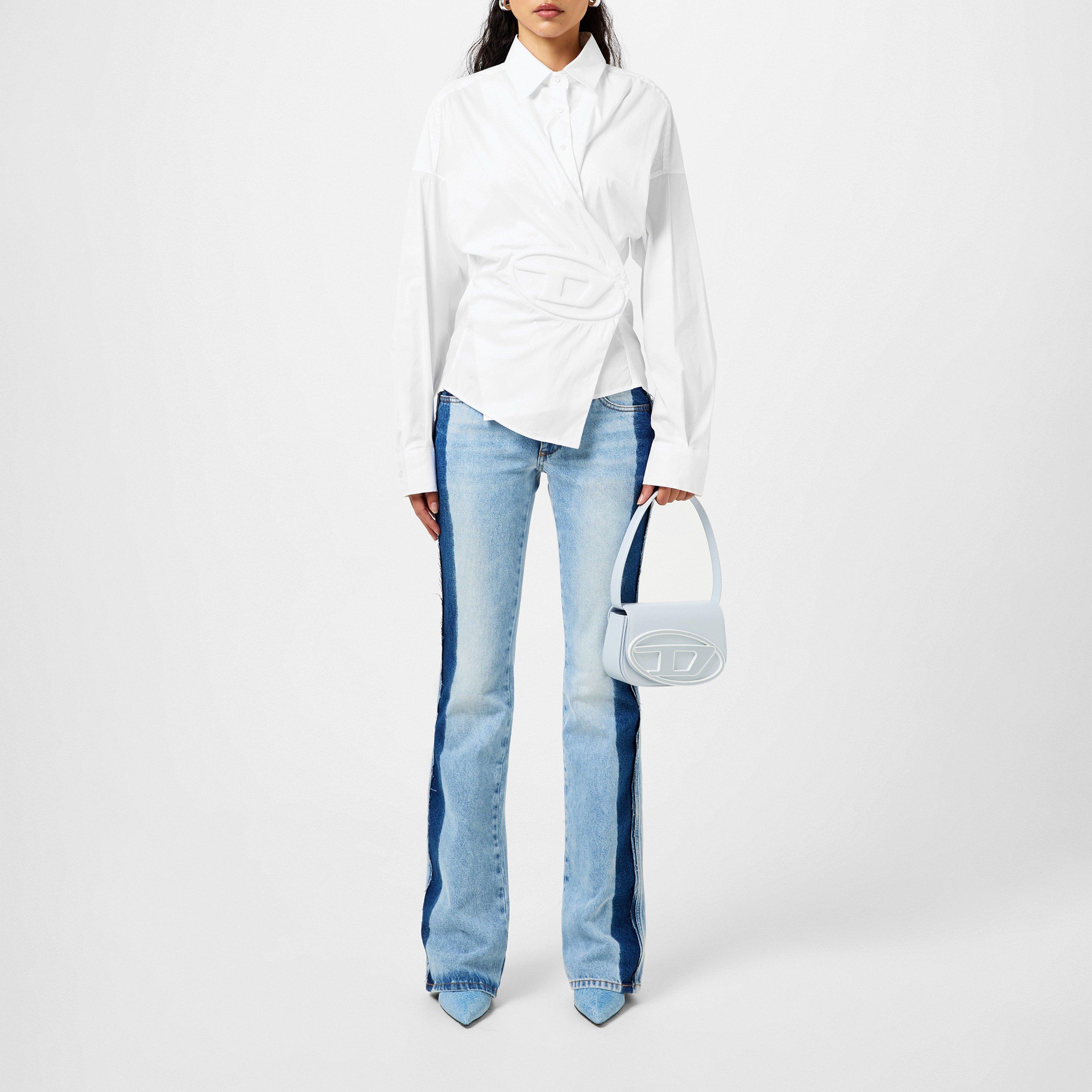 Bright White - Diesel - C-Siz-N2 Shirt With Embossed Logo - 4