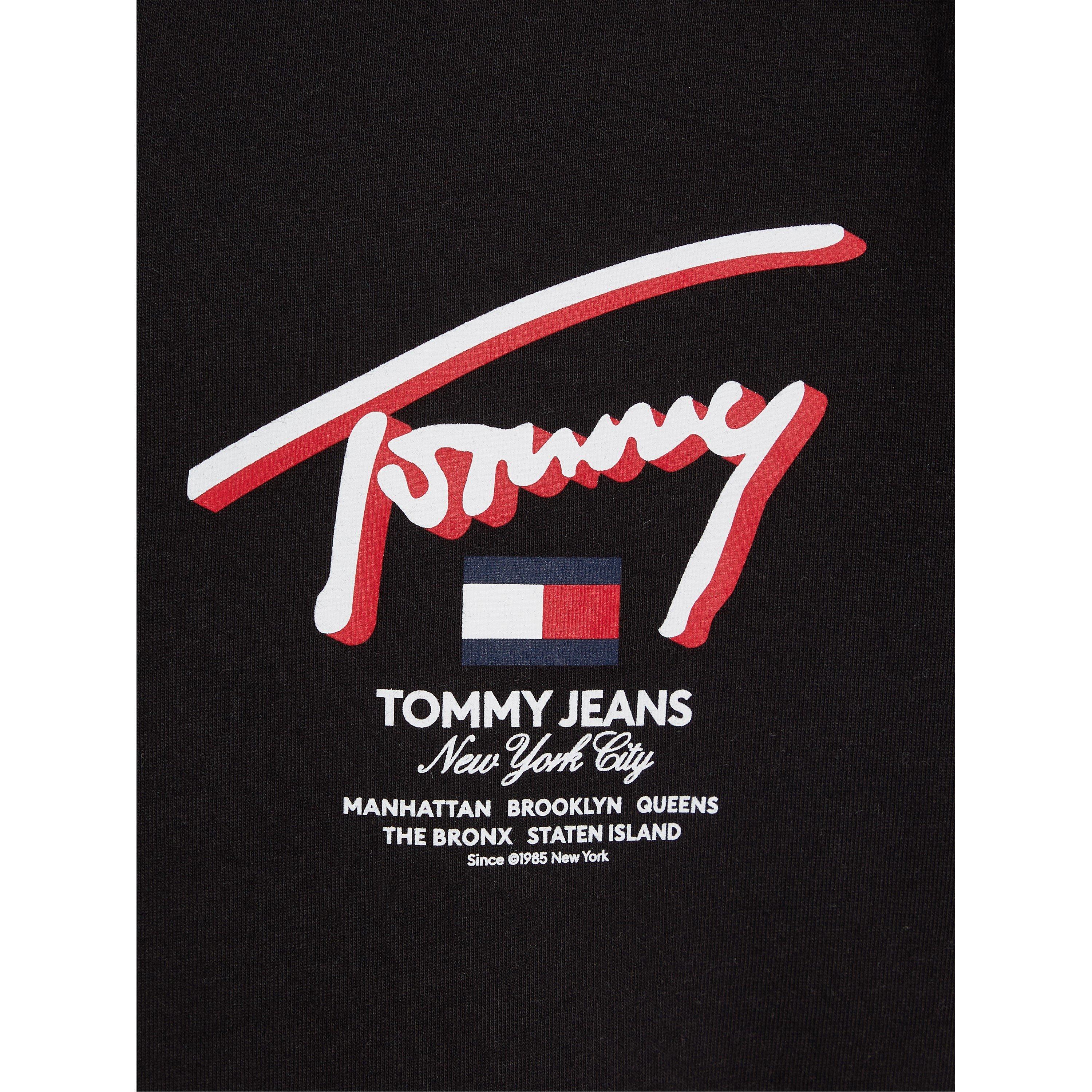 Black BDS - Tommy Jeans - Men's Signature Regular Fit T-Shirt - 4