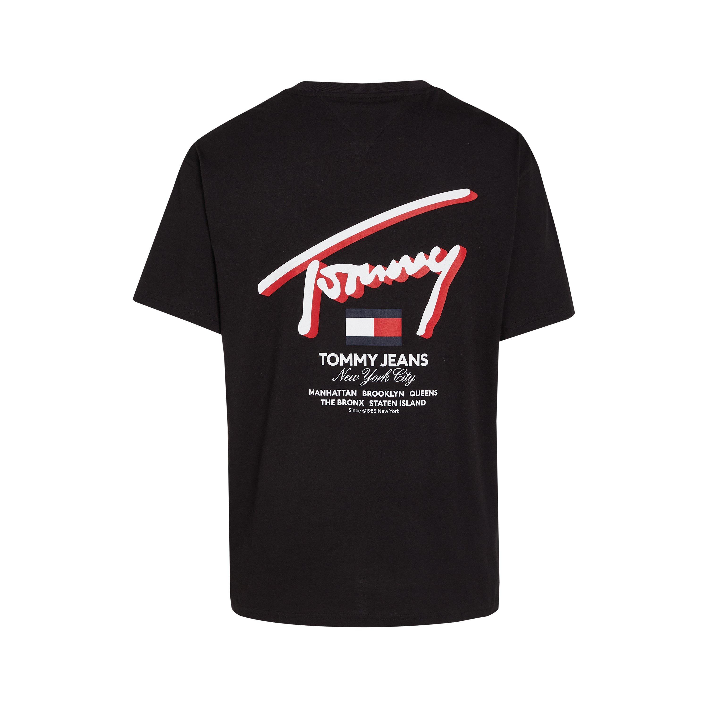Black BDS - Tommy Jeans - Men's Signature Regular Fit T-Shirt - 6