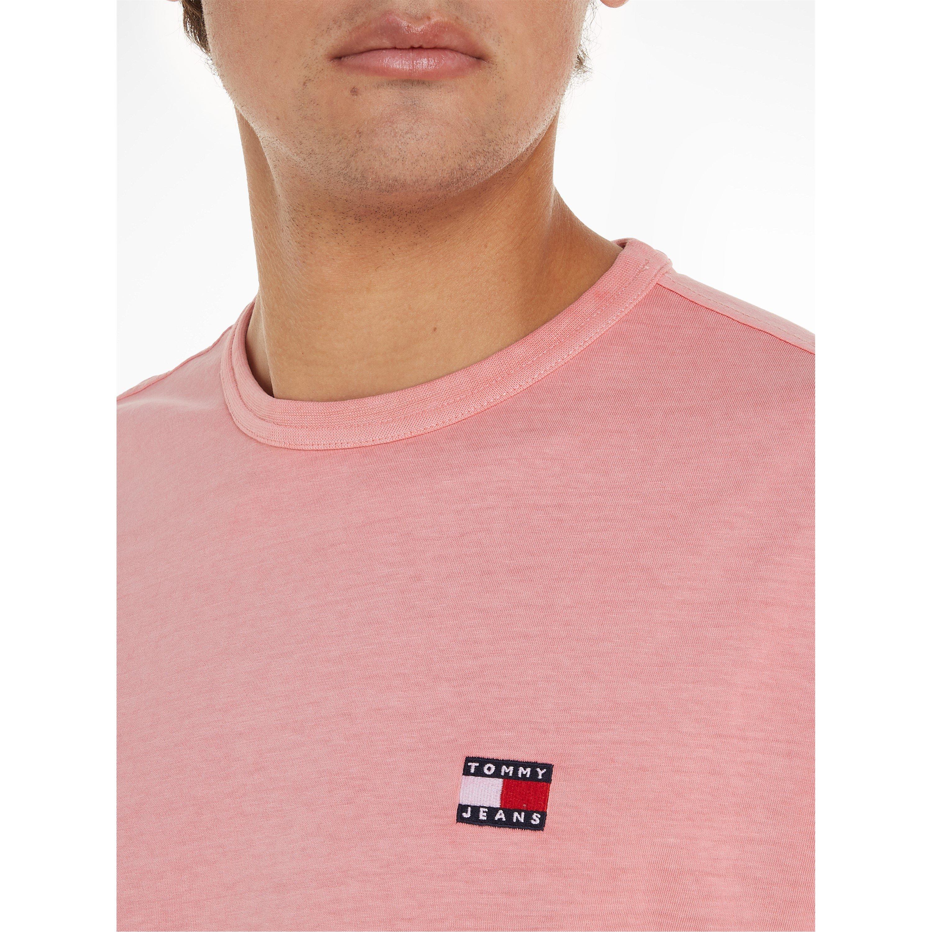 Pink TIC - Tommy Jeans - Men's Washed Badge Regular Fit T-Shirt - 3