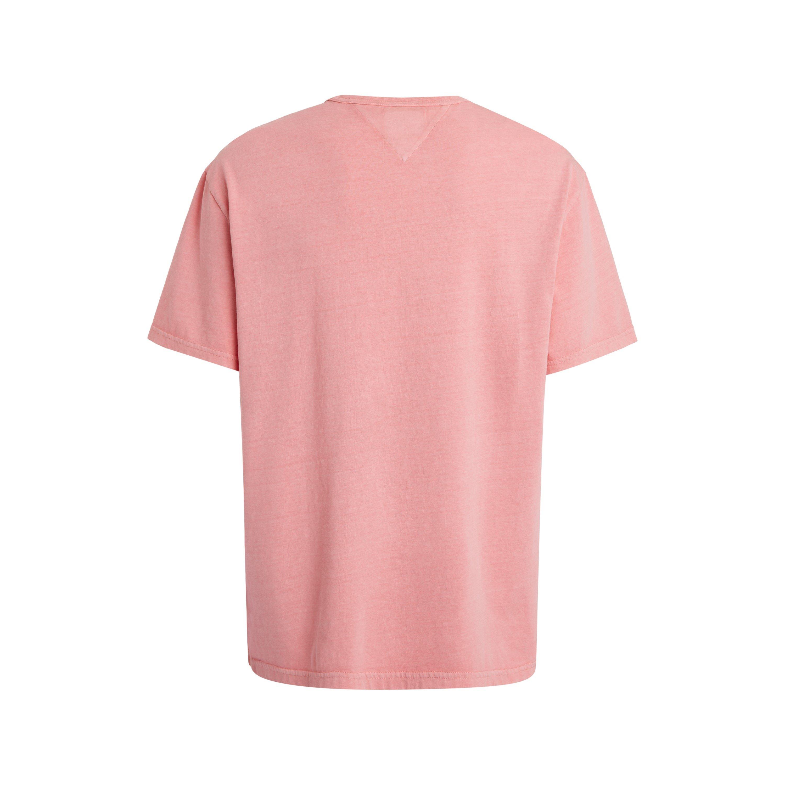 Pink TIC - Tommy Jeans - Men's Washed Badge Regular Fit T-Shirt - 6