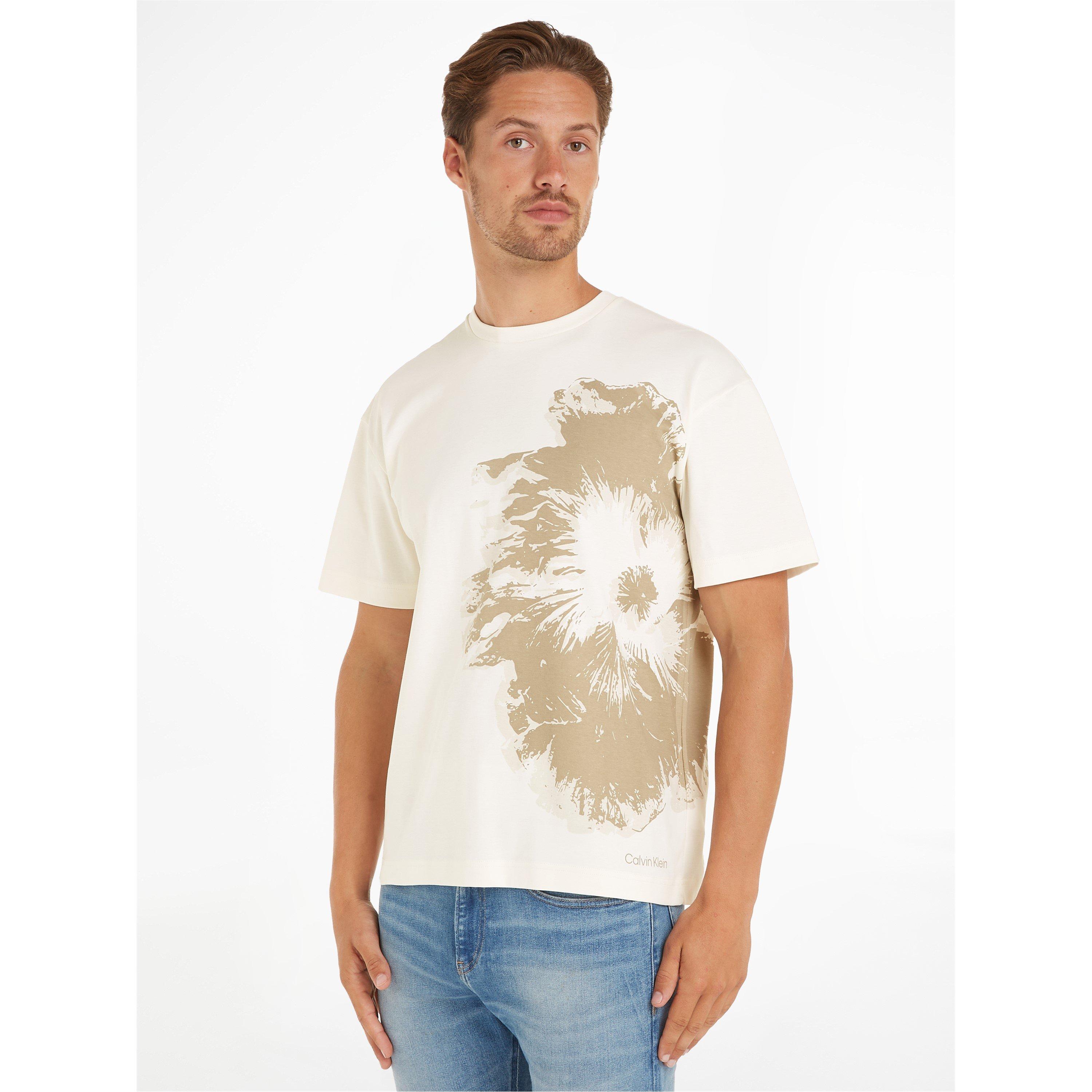 Egret - Calvin Klein - Flower Graphic T-Shirt - 2