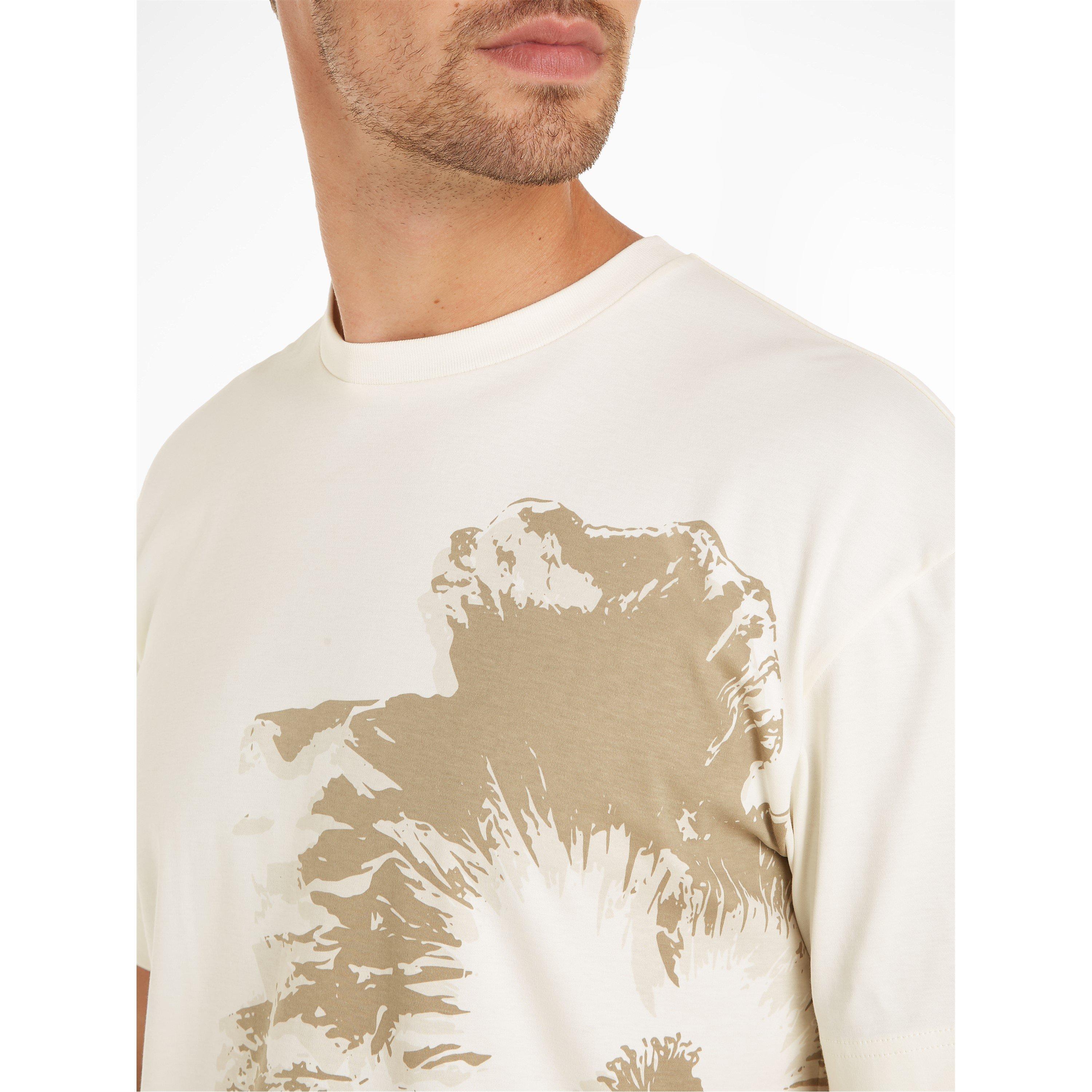 Egret - Calvin Klein - Flower Graphic T-Shirt - 4