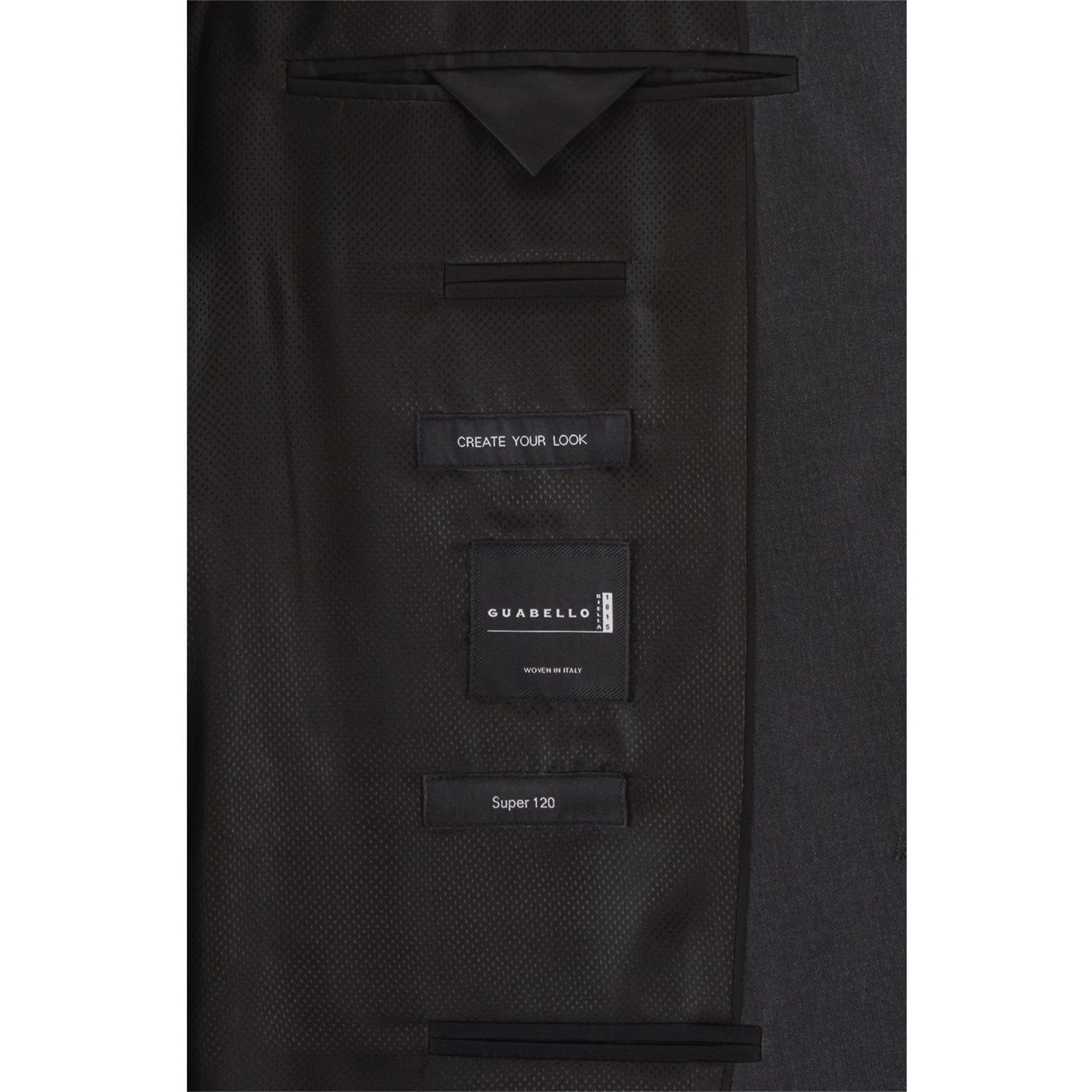 Dark Grey - Boss - Men's Johnstons1 Cyl Single Breasted Wool Long Sleeve Blazer - 8