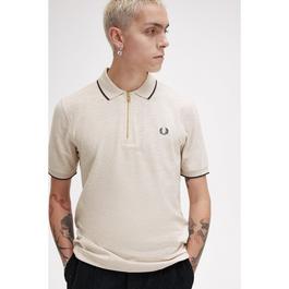 Fred Perry Crepe Zip Polo Sn44