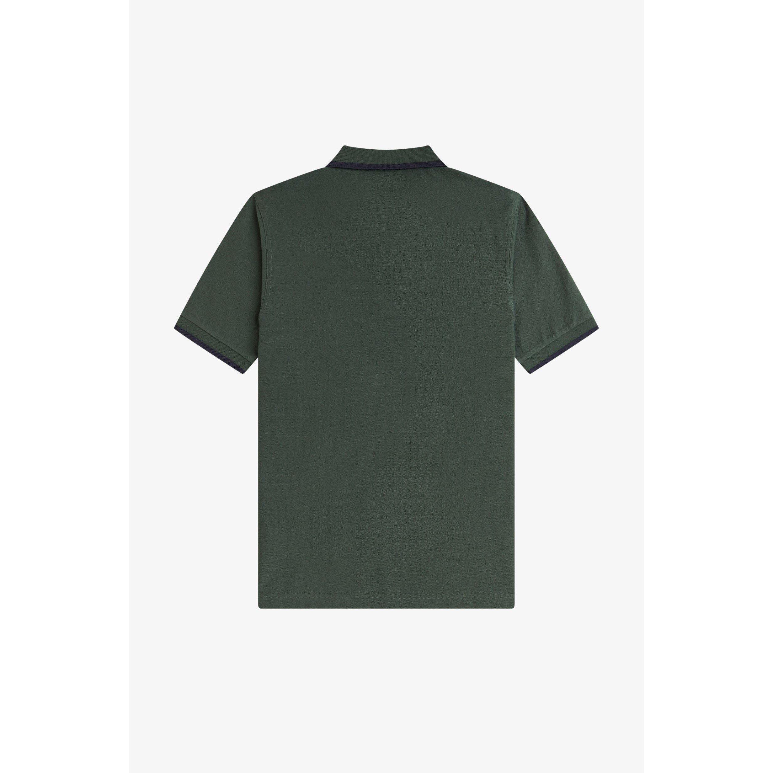 Court Green X89 - Fred Perry - Men's Crepe Zipped Short-Sleeve Polo Shirt - 2