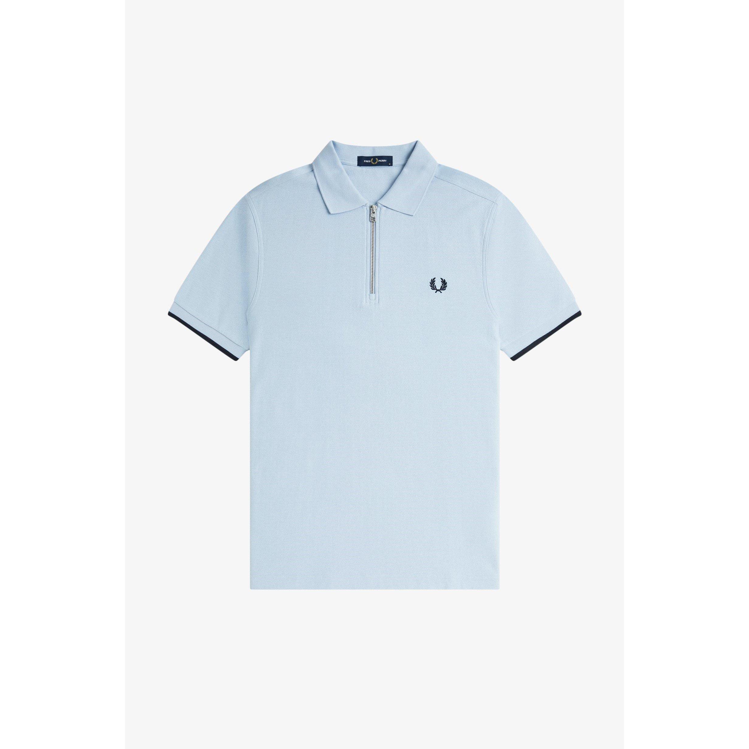 トップス FRED PERRY Ribbed Polo Shirt - G5138 Ribbed Polo Shirt - Navy | Women's Polo Shirts | Polo Shirts