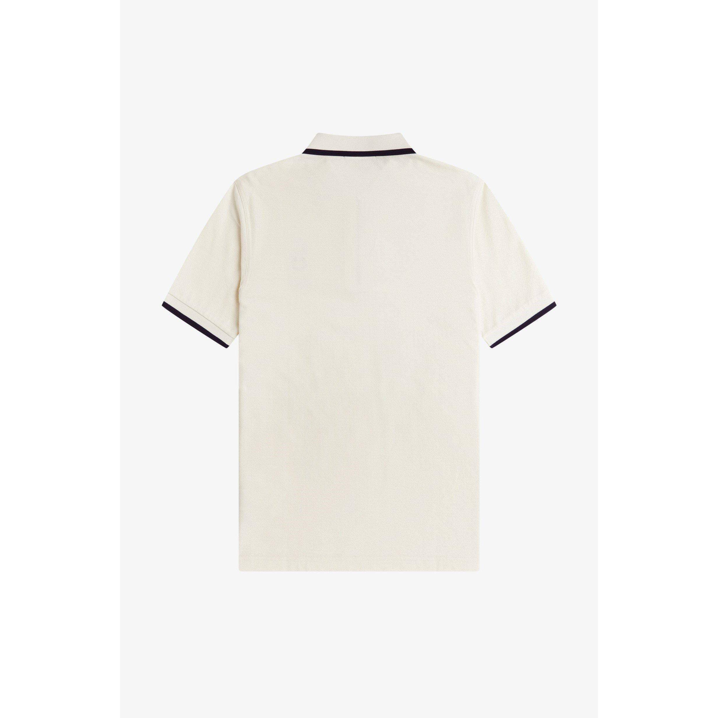 Fred Perry Men's Crepe Zipped Short-Sleeve Polo Shirt | Cruise Fashion
