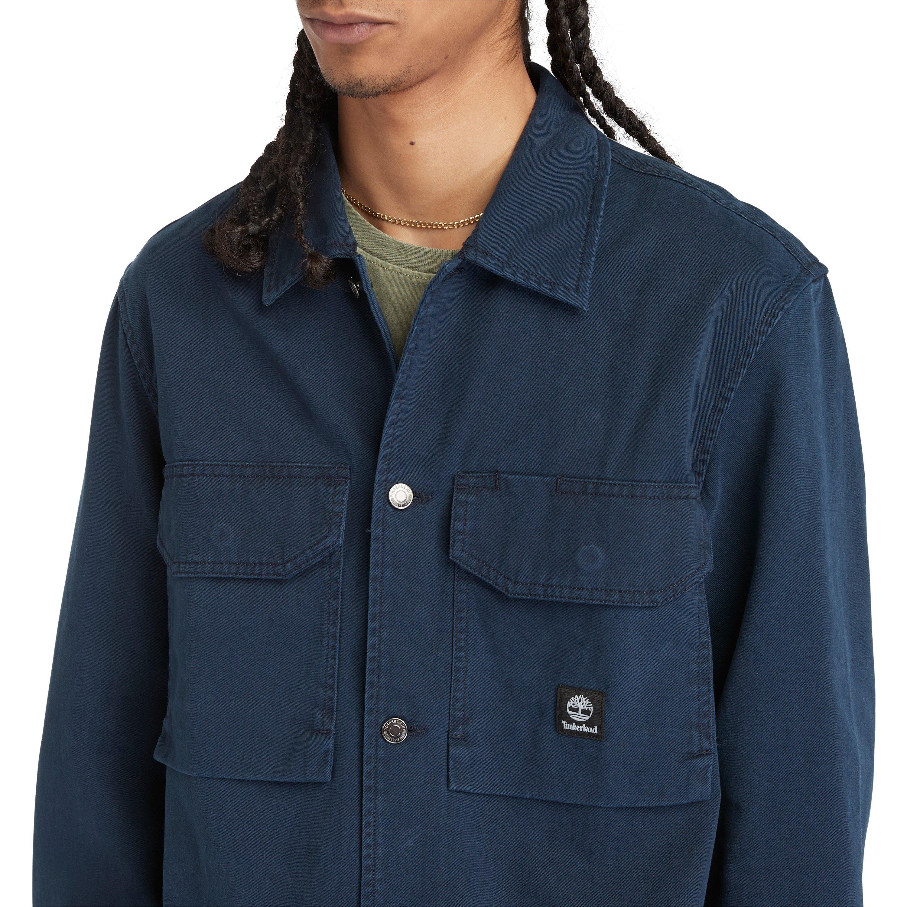 Sapphire 433 - Timberland - Men's Washed Look Cotton Long Sleeve Overshirt - 5