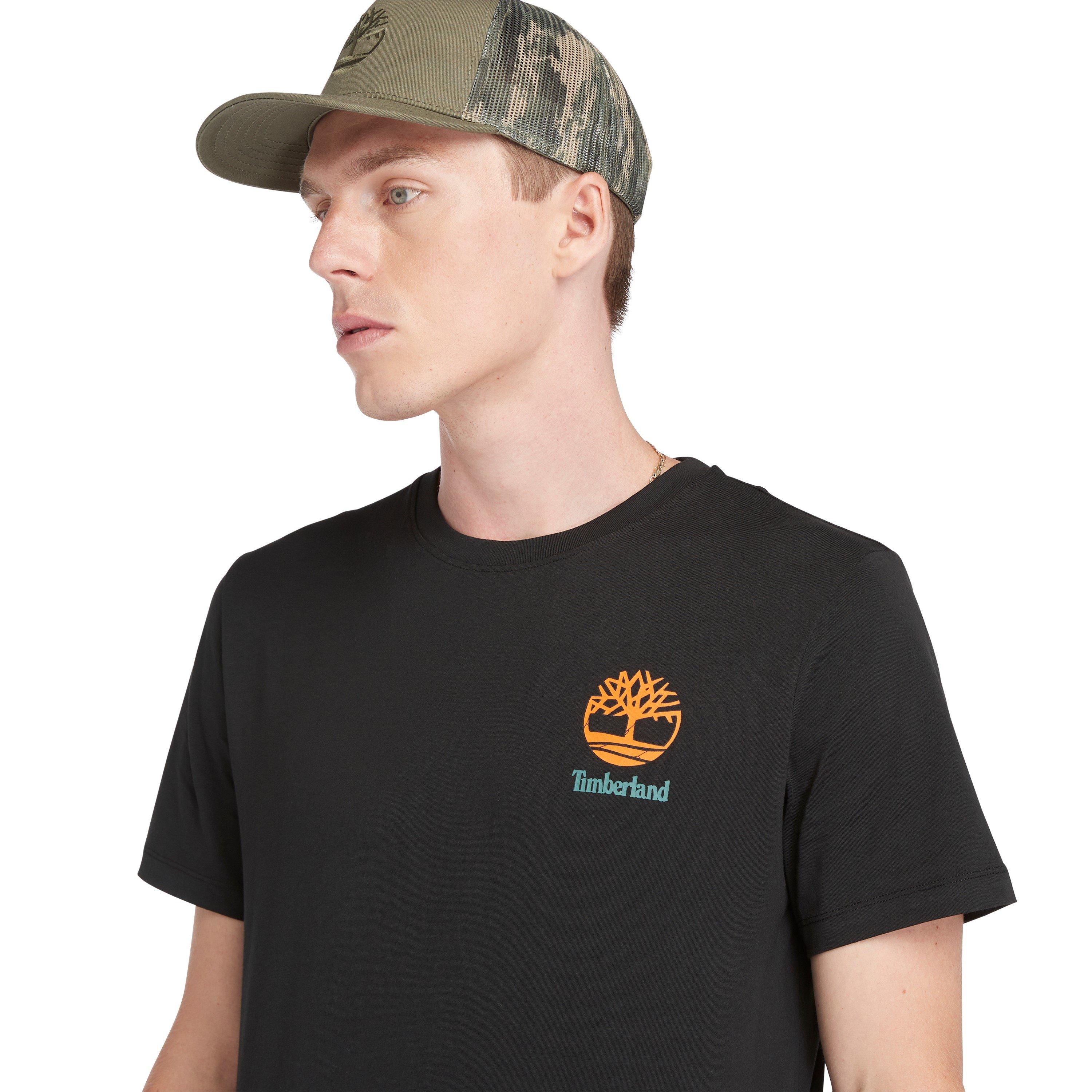Black 001 - Timberland - Men's Graphic Short-Sleeve Regular Fit T-Shirt - 5