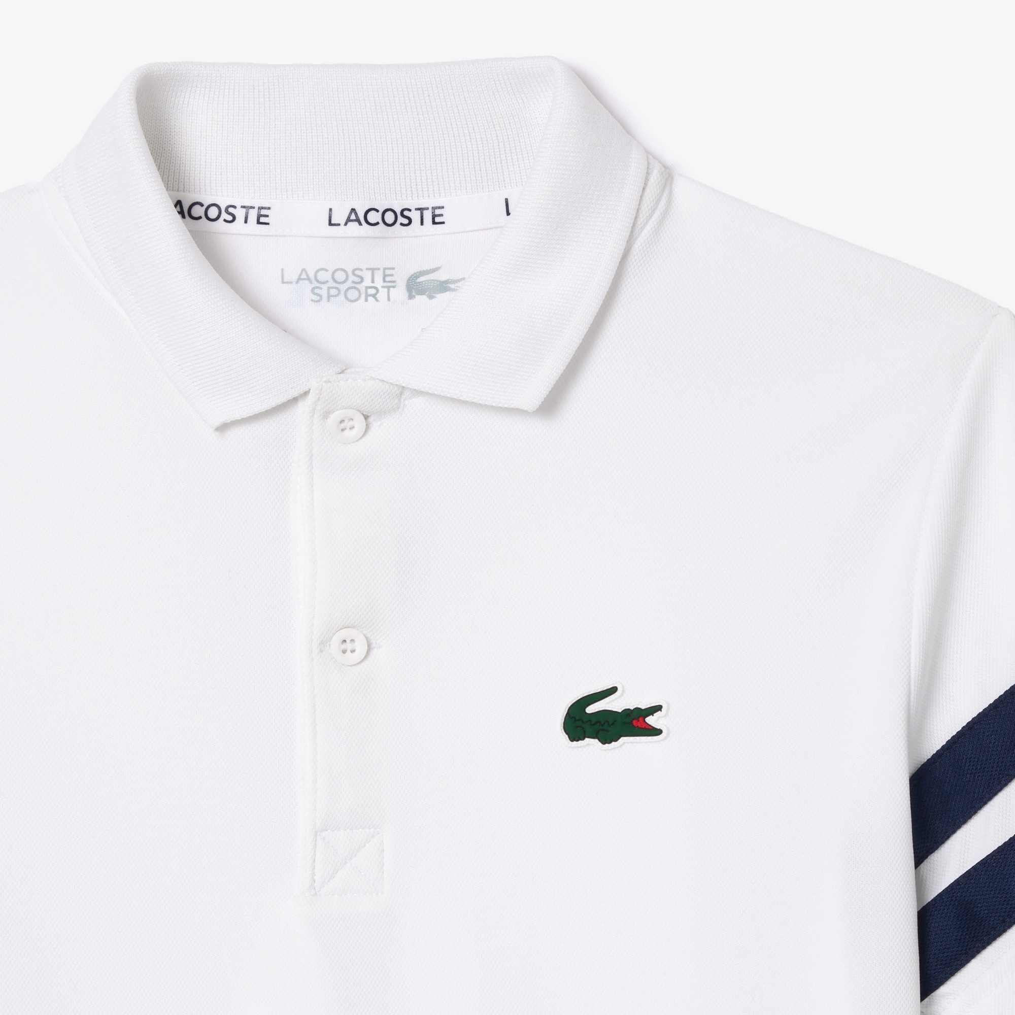 Hvid/Marineblå 522 - Lacoste - Stripe Polo Shirt Juniors - 2