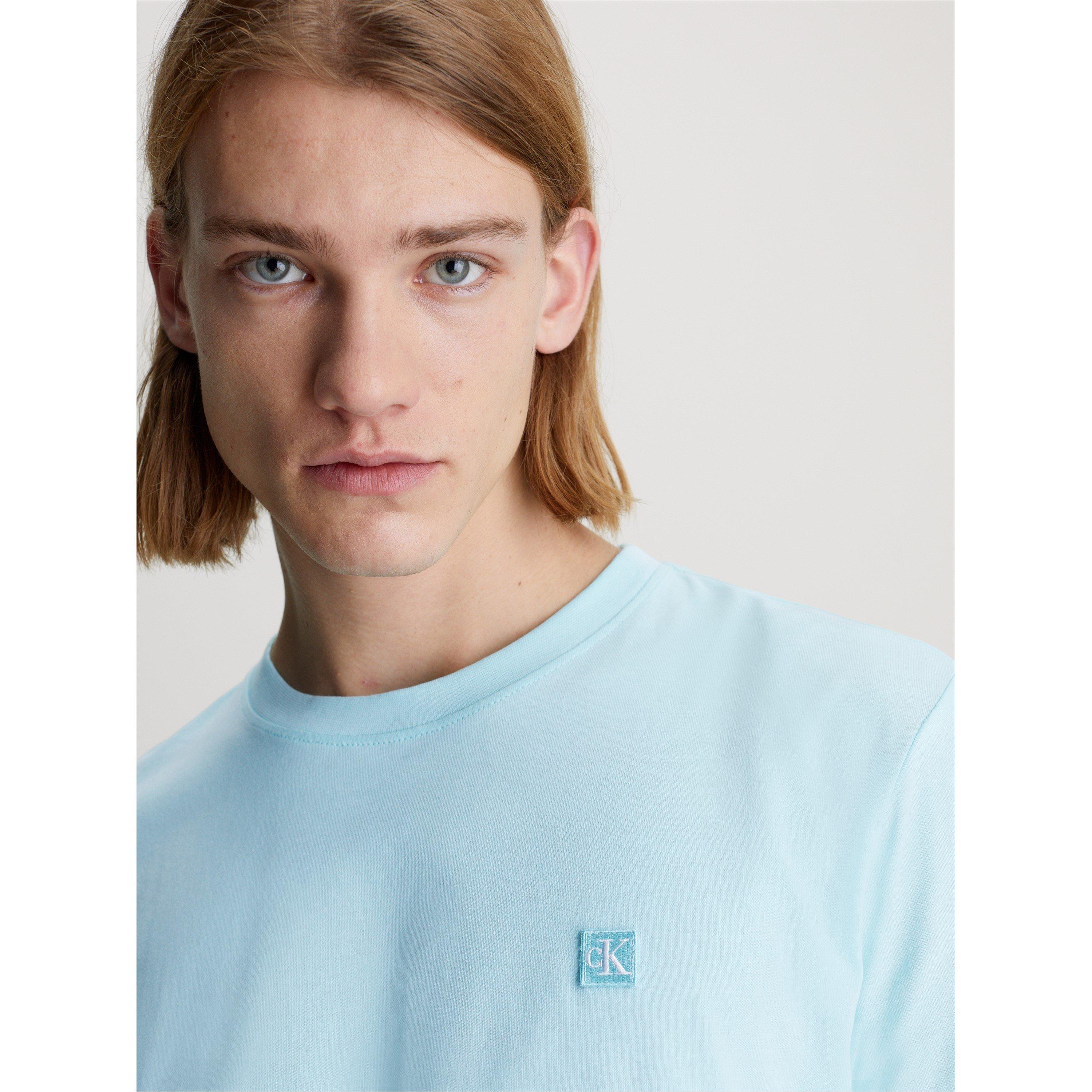 Blue Tint CCP - Calvin Klein Jeans - Men's Embroidered Badge Regular Fit T-Shirt - 3