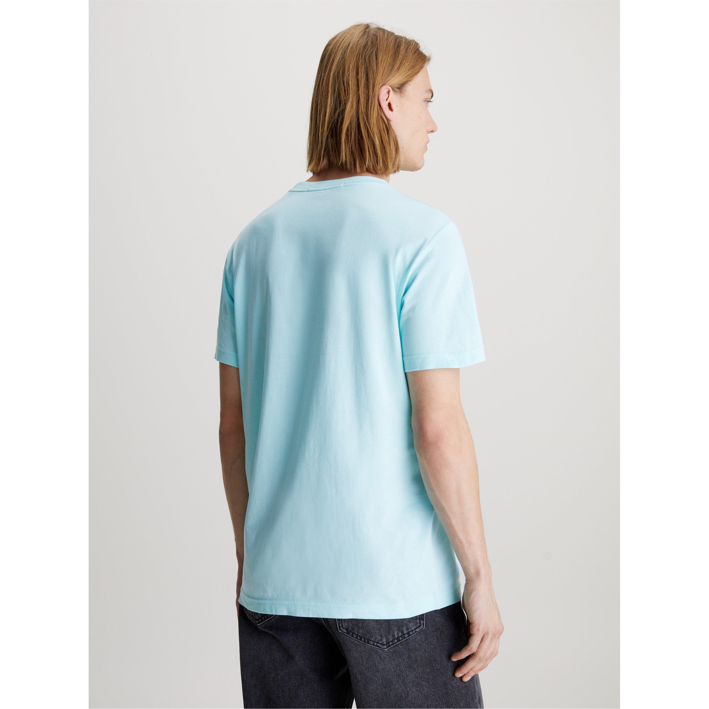 Blue Tint CCP - Calvin Klein Jeans - Men's Embroidered Badge Regular Fit T-Shirt - 4